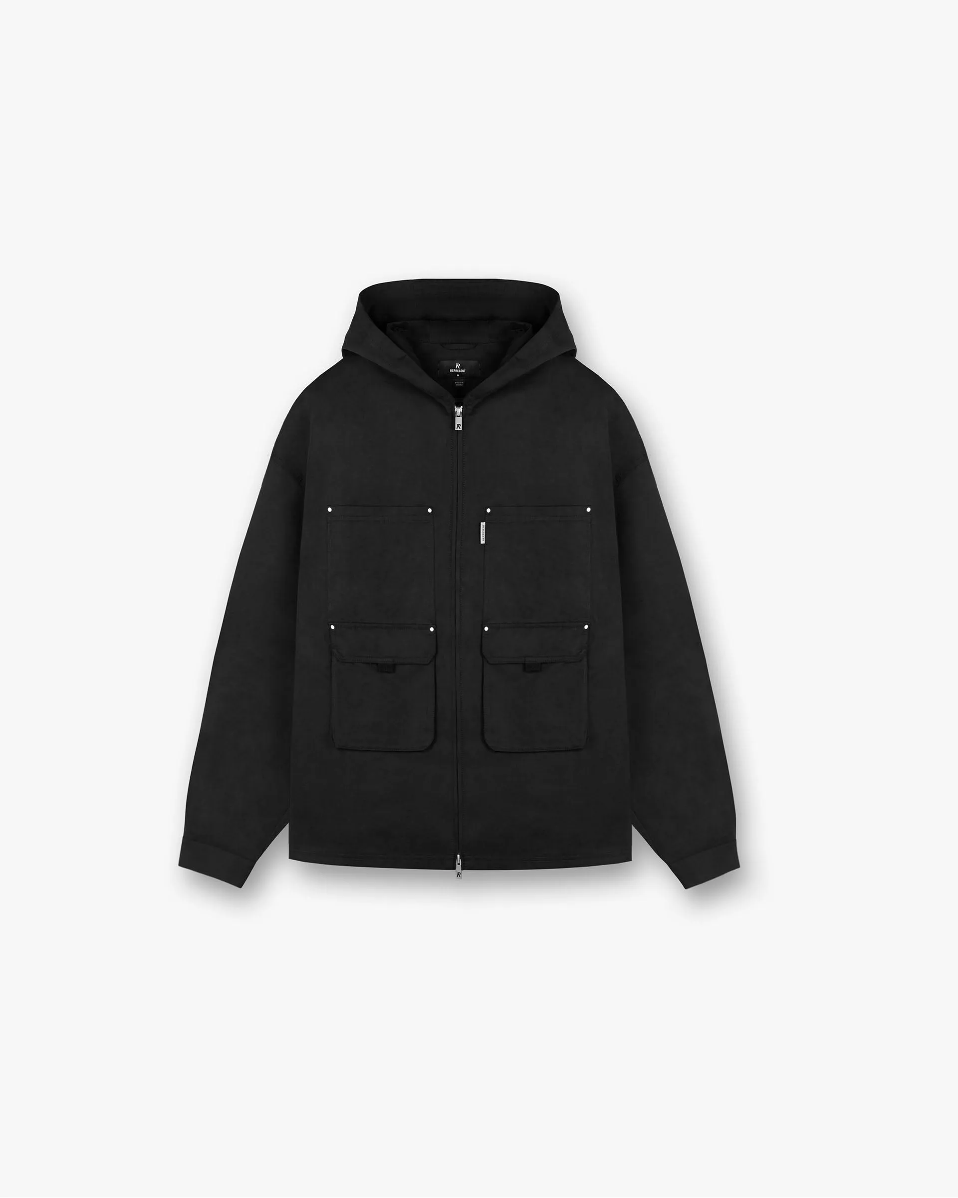 Utility Hooded Shirt - Jet Black sold by Represent