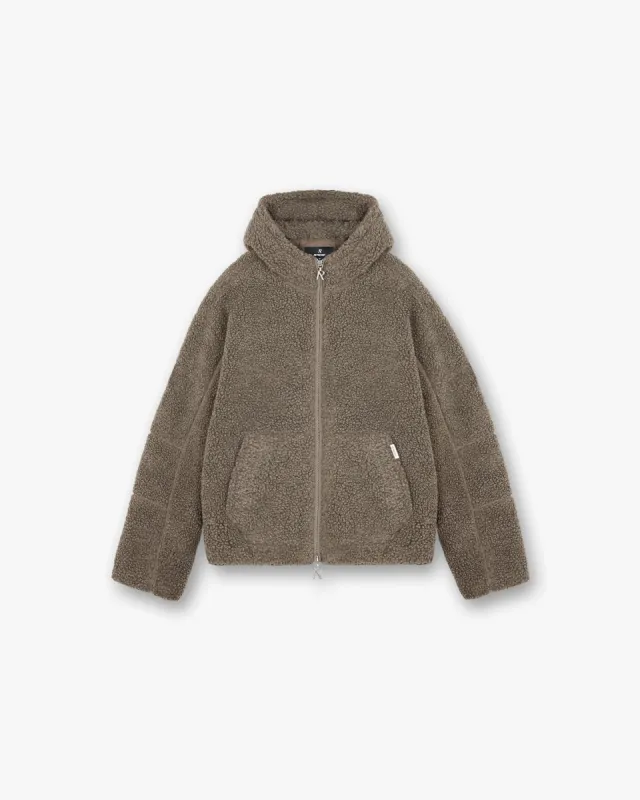 Hooded Fleece Jacket - Rock sold by Represent