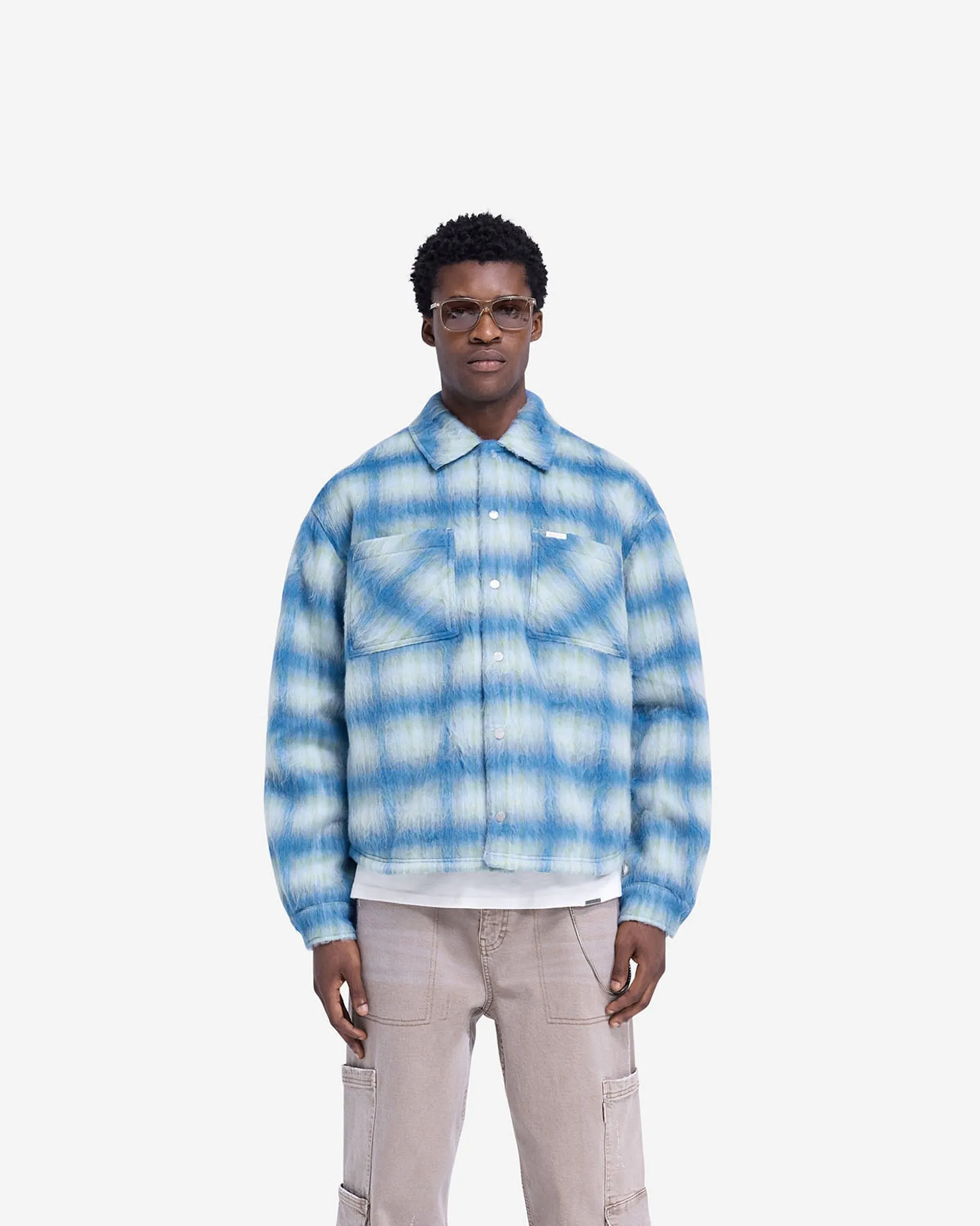 Textured Overshirt - Electric Blue sold by Represent product image thumbnail 3