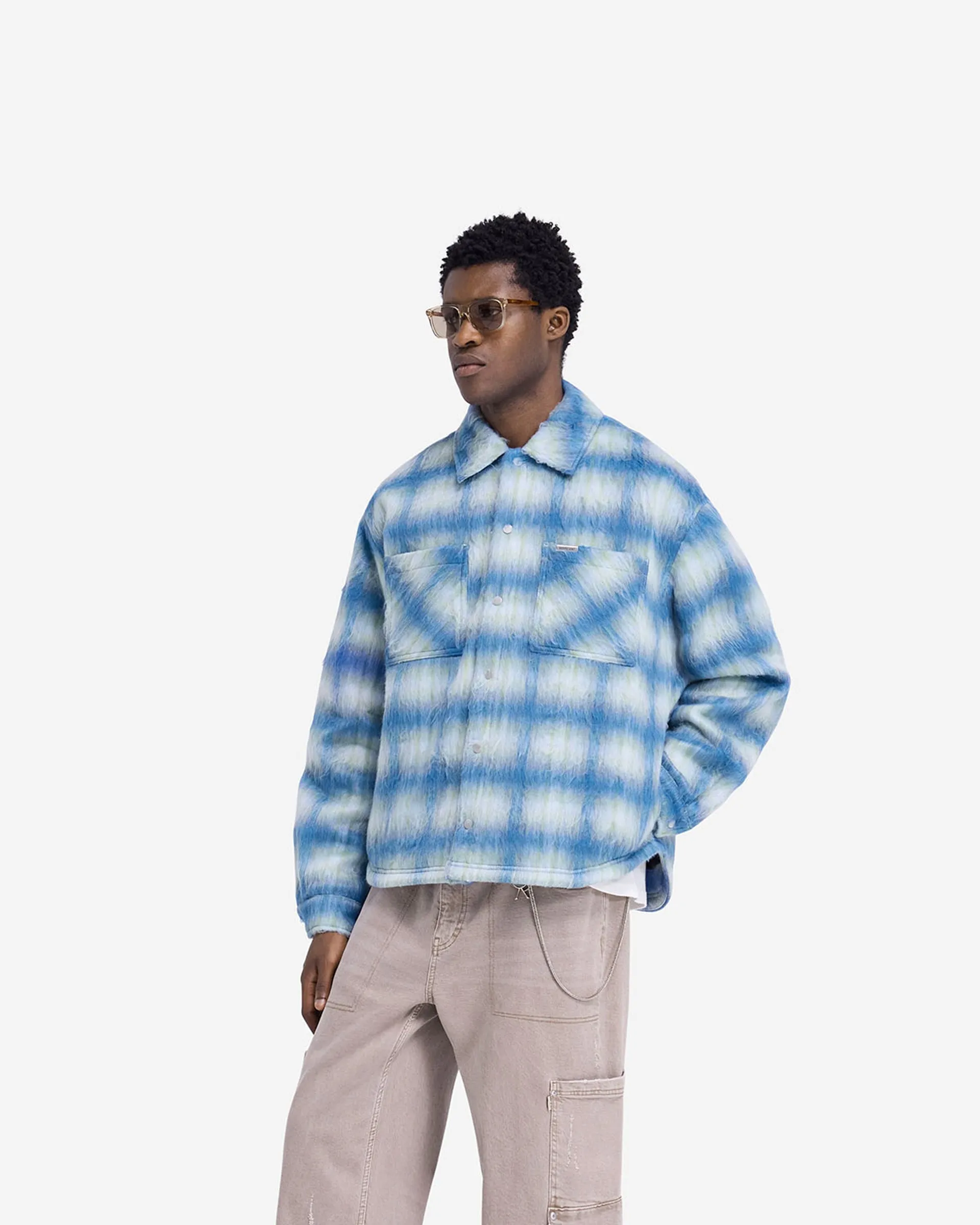 Textured Overshirt - Electric Blue sold by Represent product image thumbnail 2