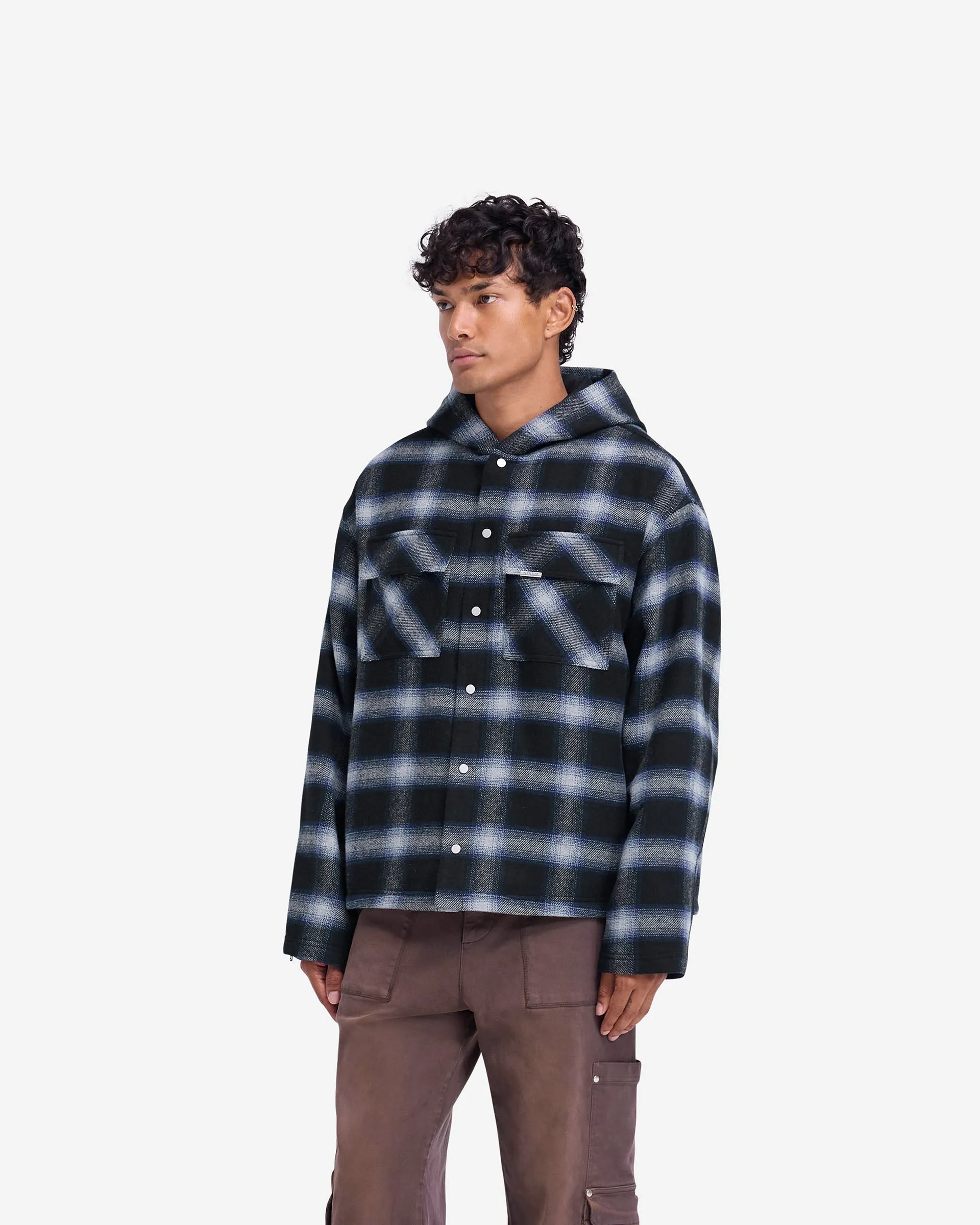 Hooded Overshirt - Midnight Navy sold by Represent product image thumbnail 2