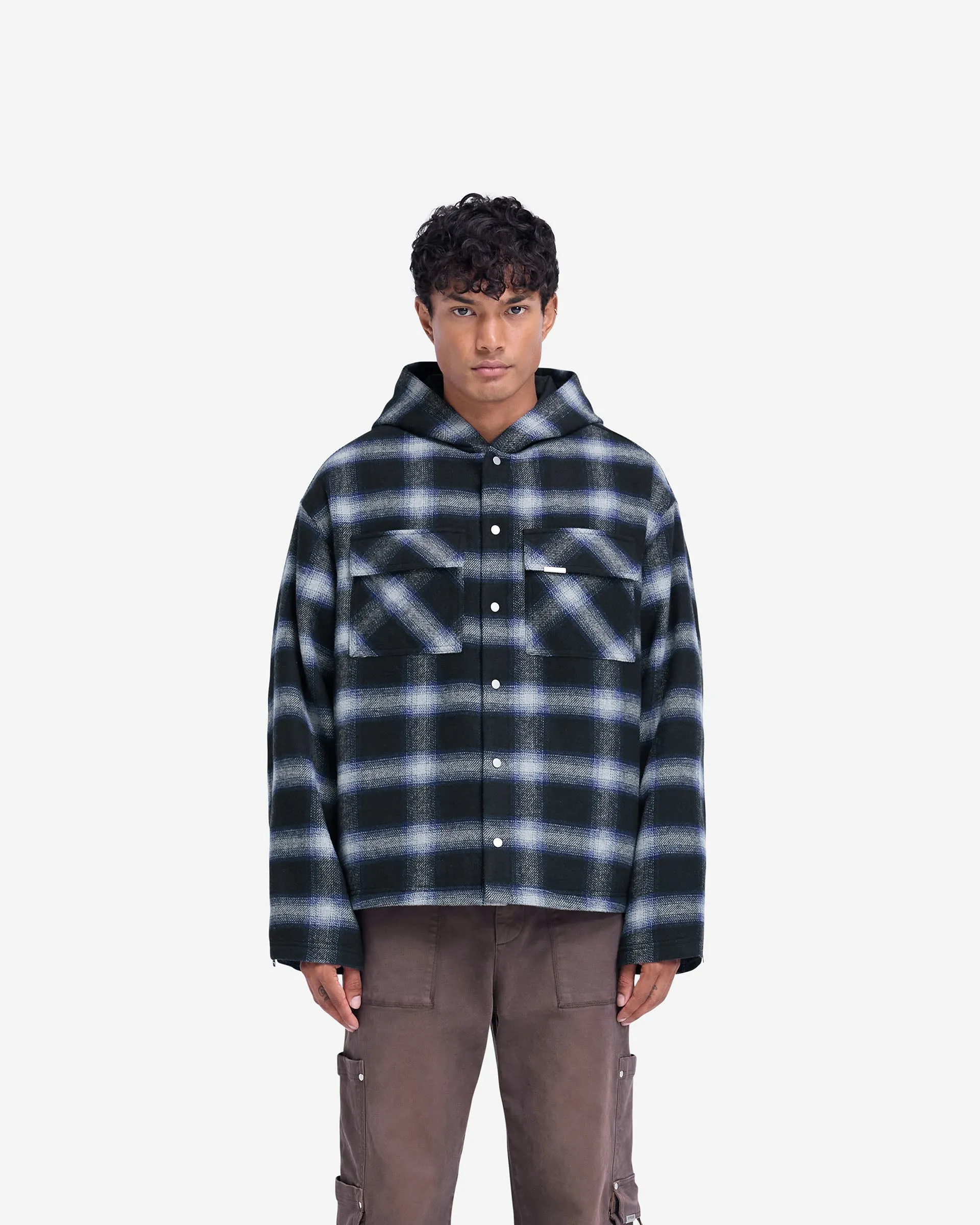 Hooded Overshirt - Midnight Navy sold by Represent product image thumbnail 3