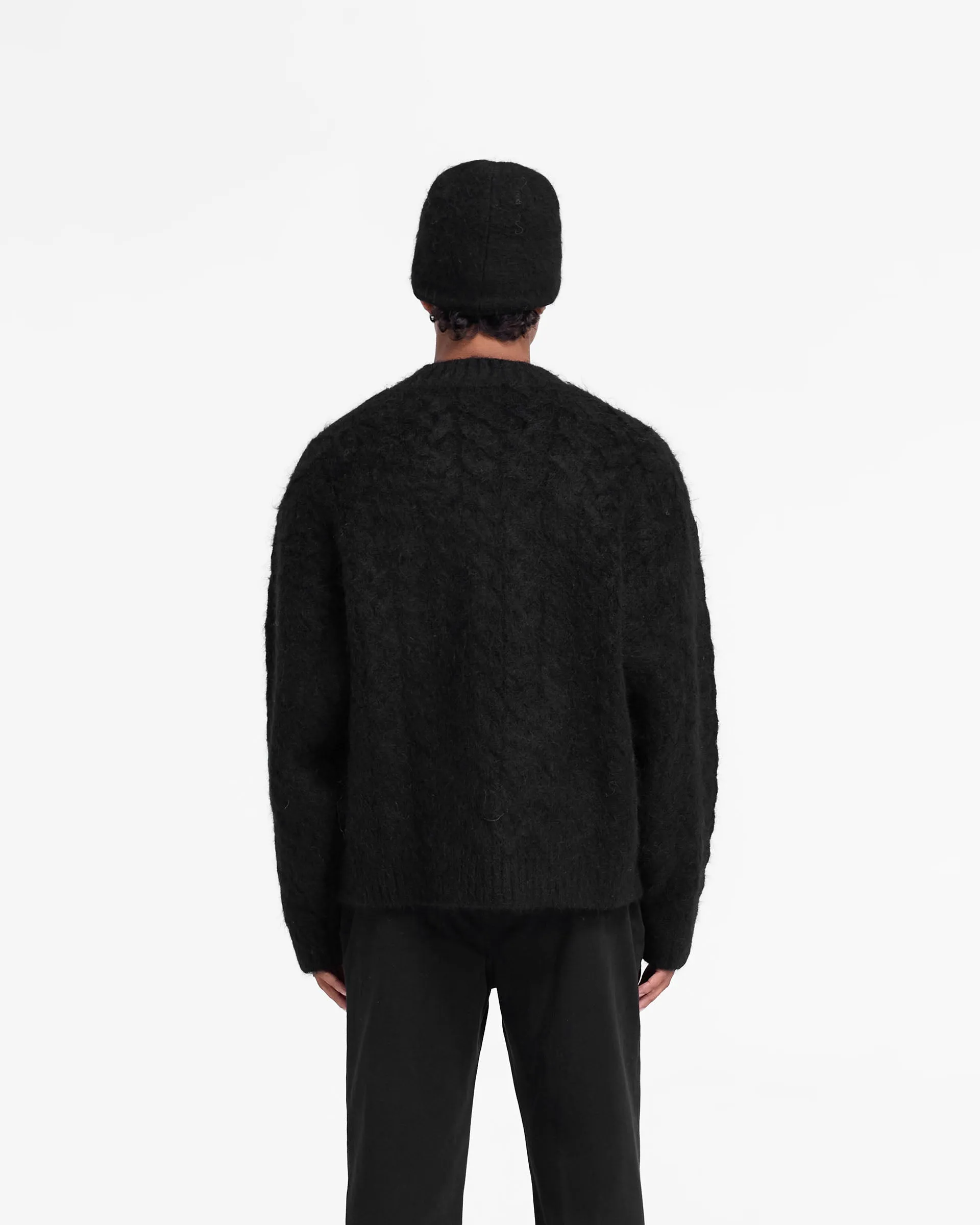 Cable Knit Sweater - Jet Black sold by Represent product image thumbnail 4