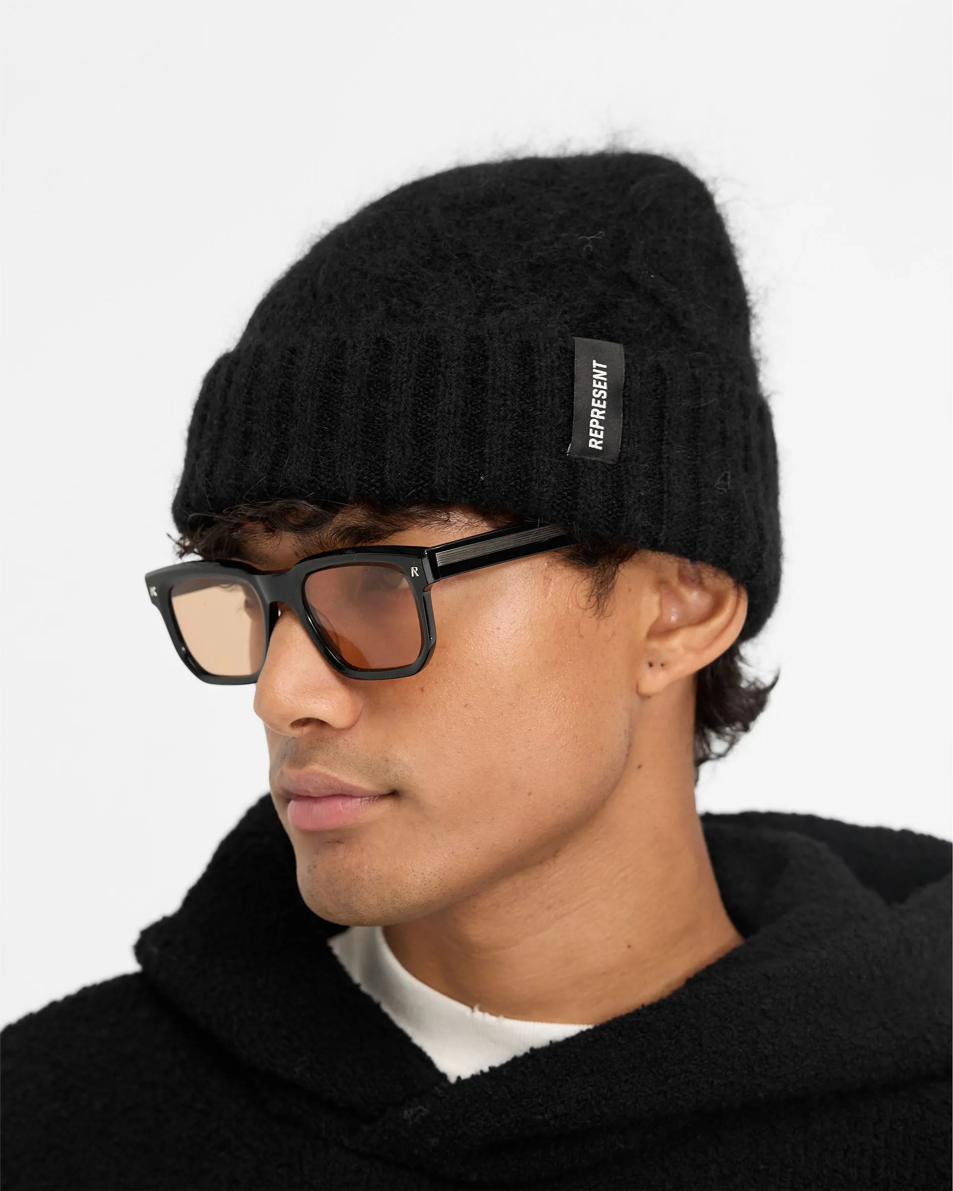 Cable Knit Beanie - Jet Black sold by Represent product image thumbnail 2