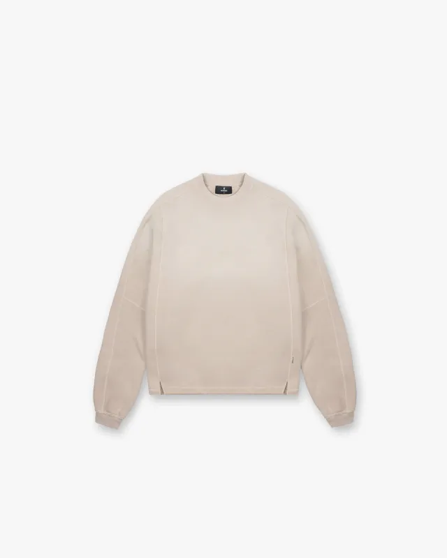 Stepped Hem Sweatshirt - Oat sold by Represent