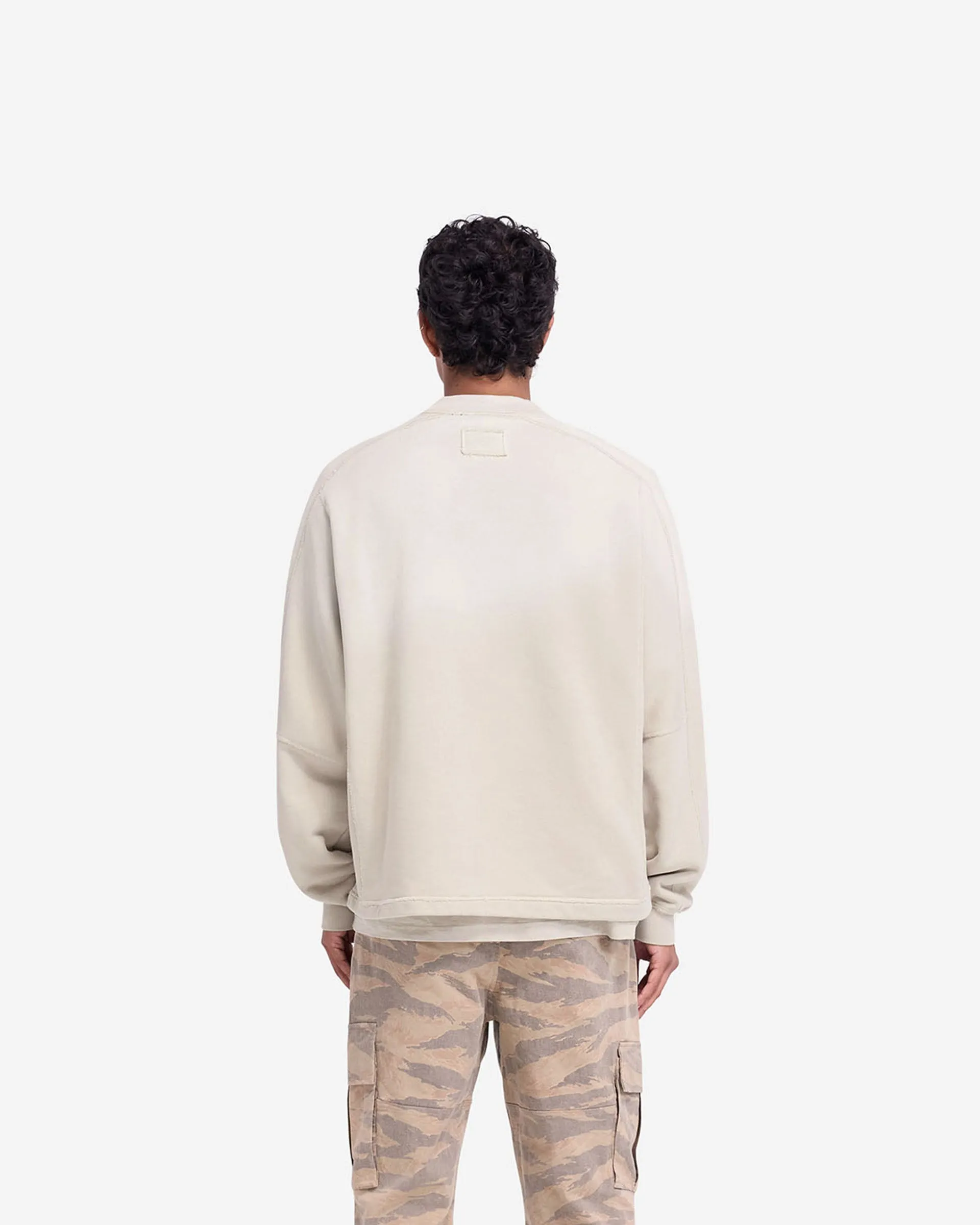 Stepped Hem Sweatshirt - Oat sold by Represent product image thumbnail 5
