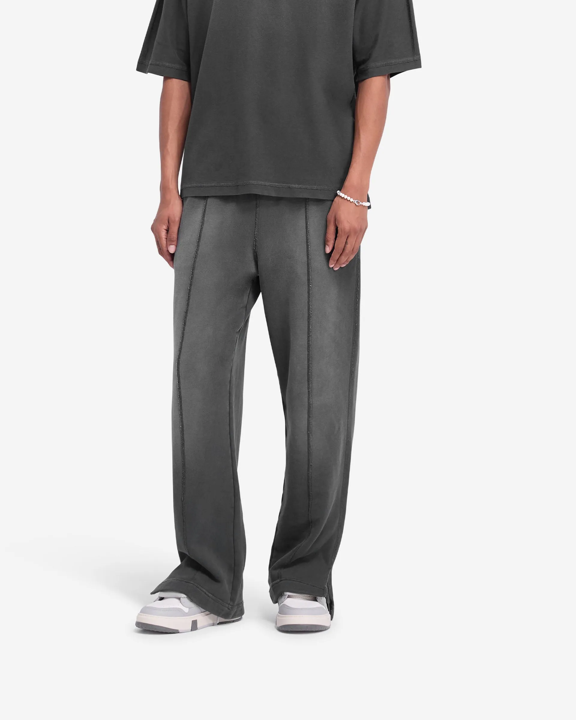 Stepped Hem Sweatpants - Stained Black sold by Represent product image thumbnail 4