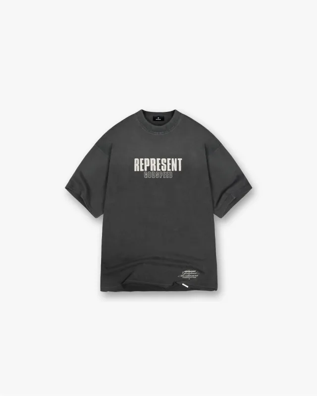Godspeed T-Shirt - Aged Black sold by Represent