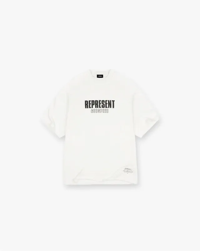 Godspeed T-Shirt - Flat White sold by Represent