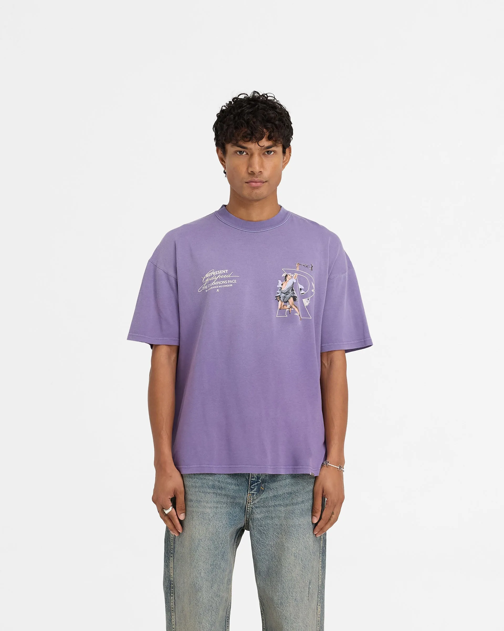 Hermes T-Shirt - Purple sold by Represent product image thumbnail 3