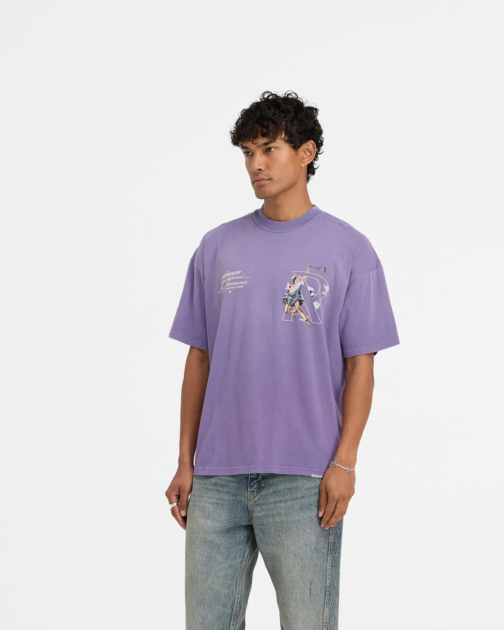 Hermes T-Shirt - Purple sold by Represent product image thumbnail 4