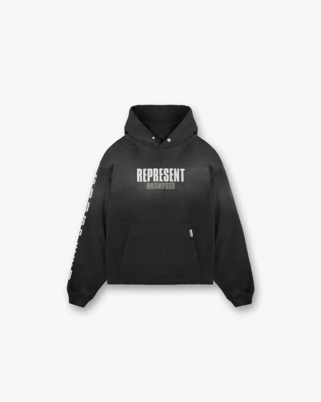 Represent x Mötley Crüe™️ Without You Hoodie - Aged Black