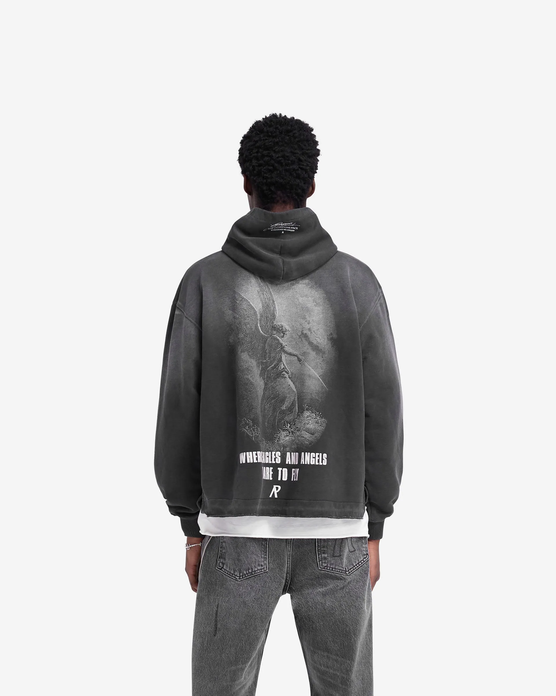 Godspeed Hoodie - Aged Black sold by Represent product image thumbnail 5