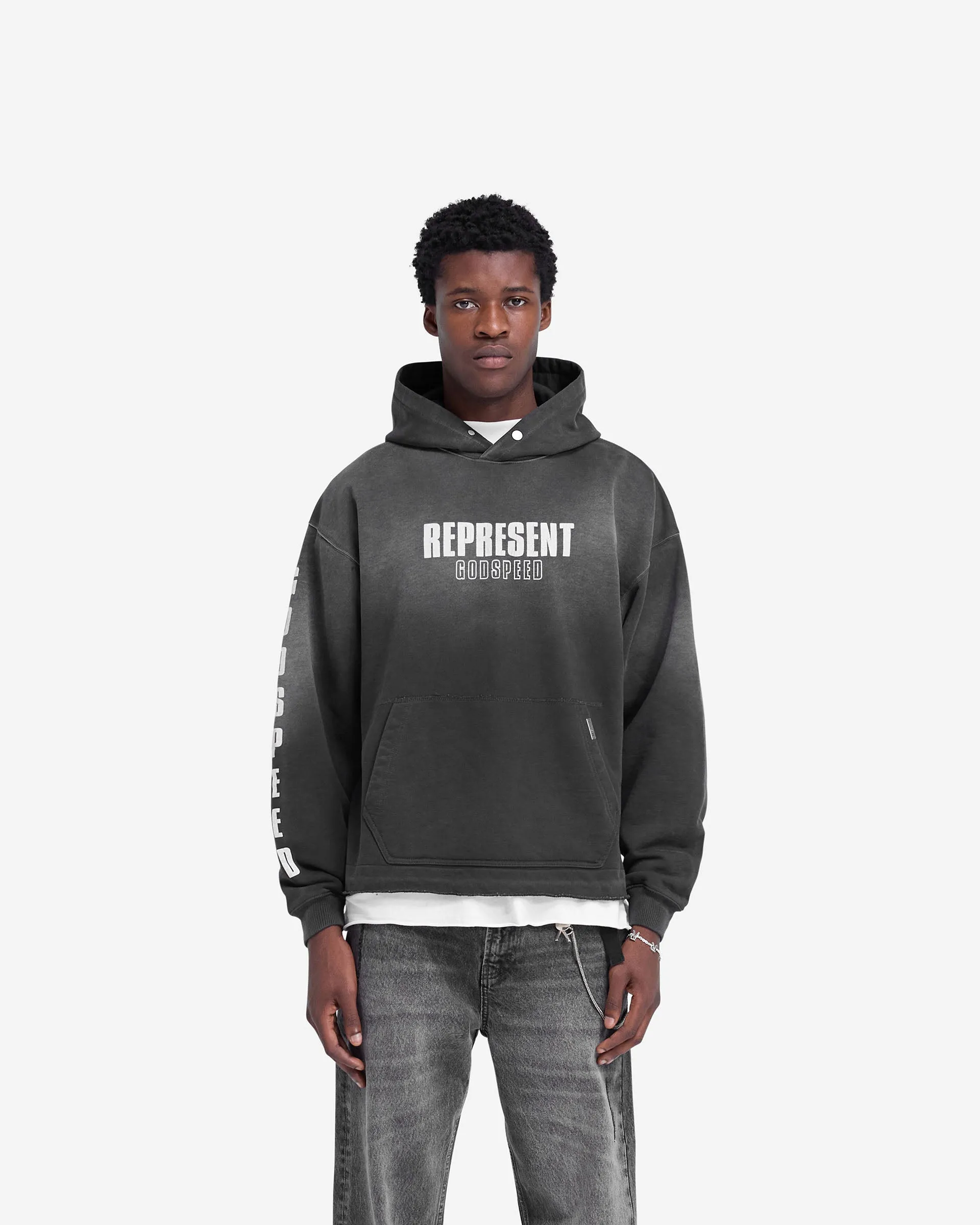 Godspeed Hoodie - Aged Black sold by Represent product image thumbnail 3
