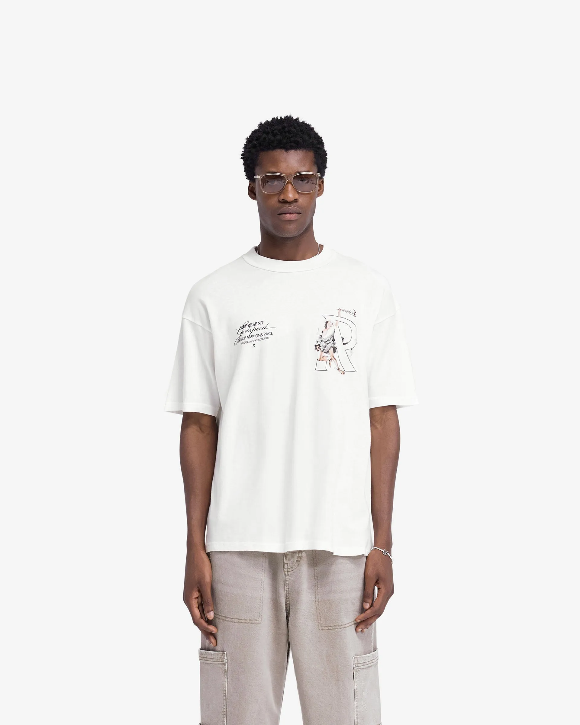 Hermes T-Shirt - Flat White sold by Represent product image thumbnail 3