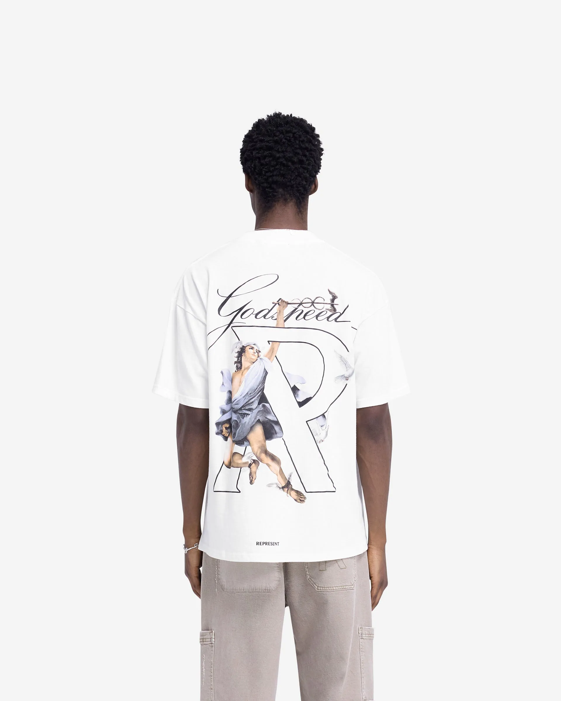 Hermes T-Shirt - Flat White sold by Represent product image thumbnail 5