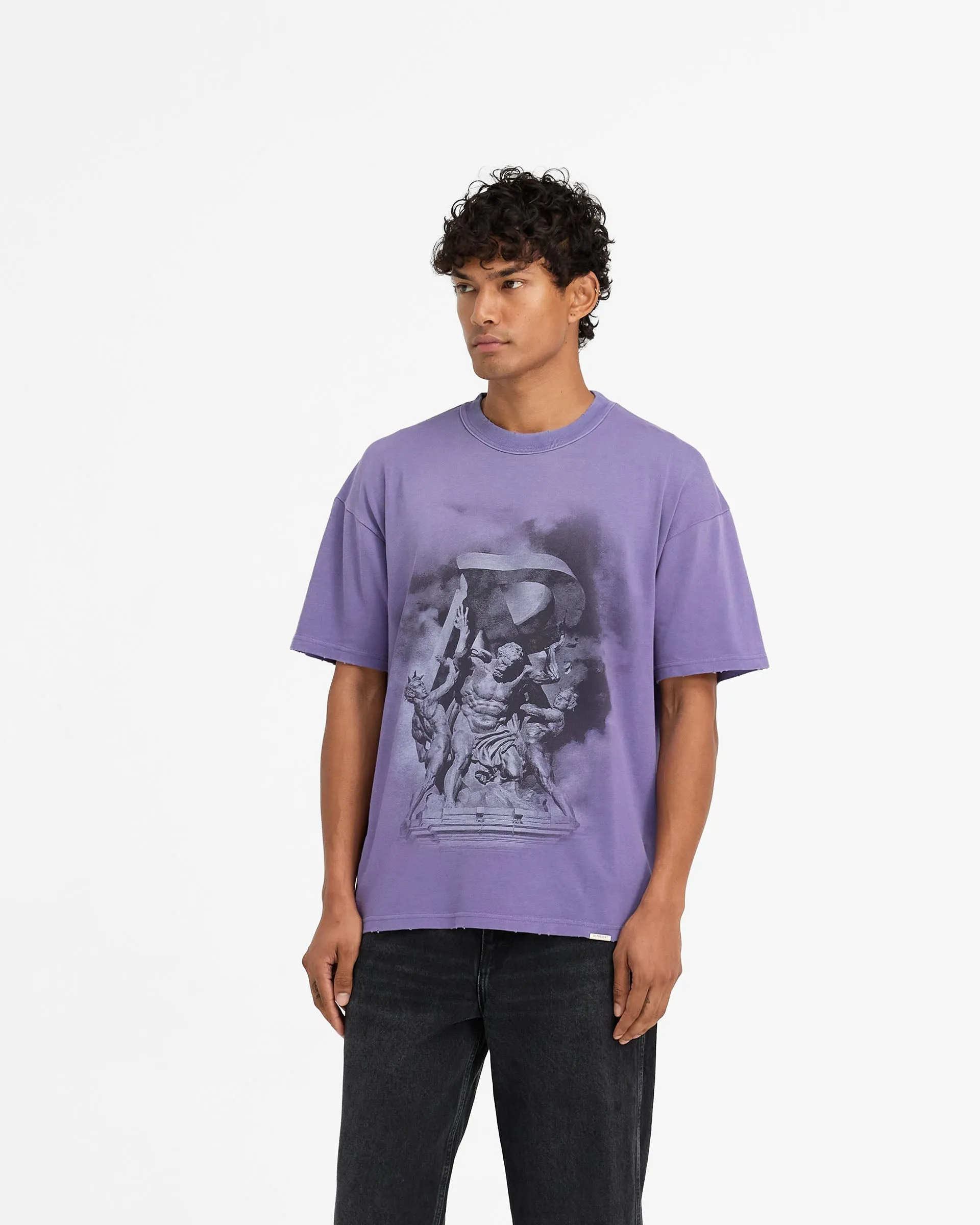 Atlas T-Shirt - Purple sold by Represent product image thumbnail 4