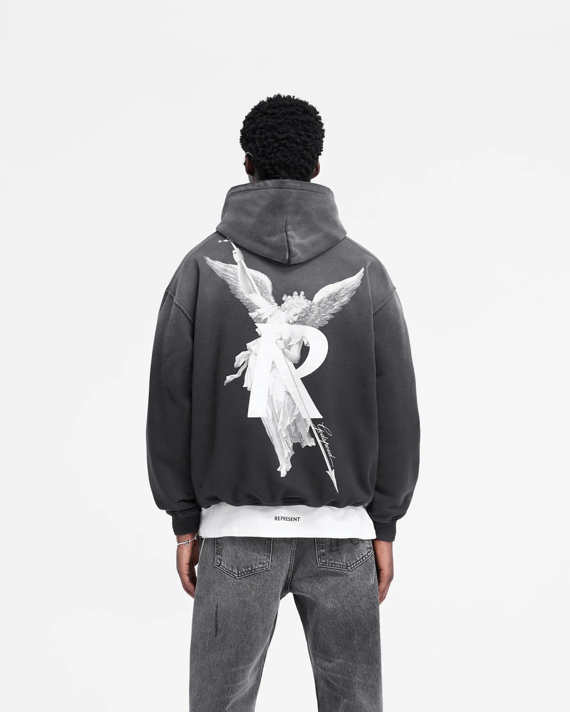 Archangel Hoodie - Stained Black sold by Represent product image thumbnail 5