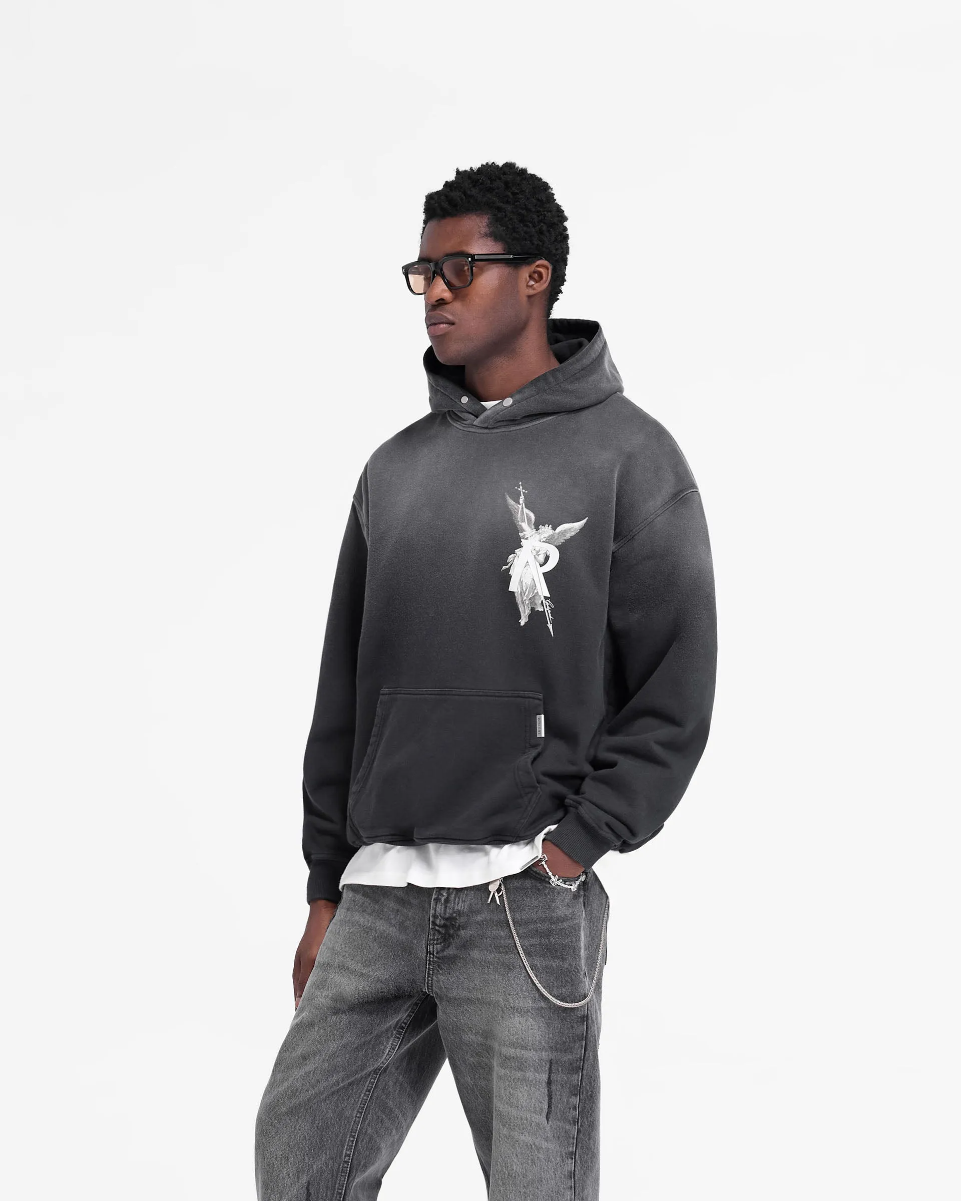 Archangel Hoodie - Stained Black sold by Represent product image thumbnail 4