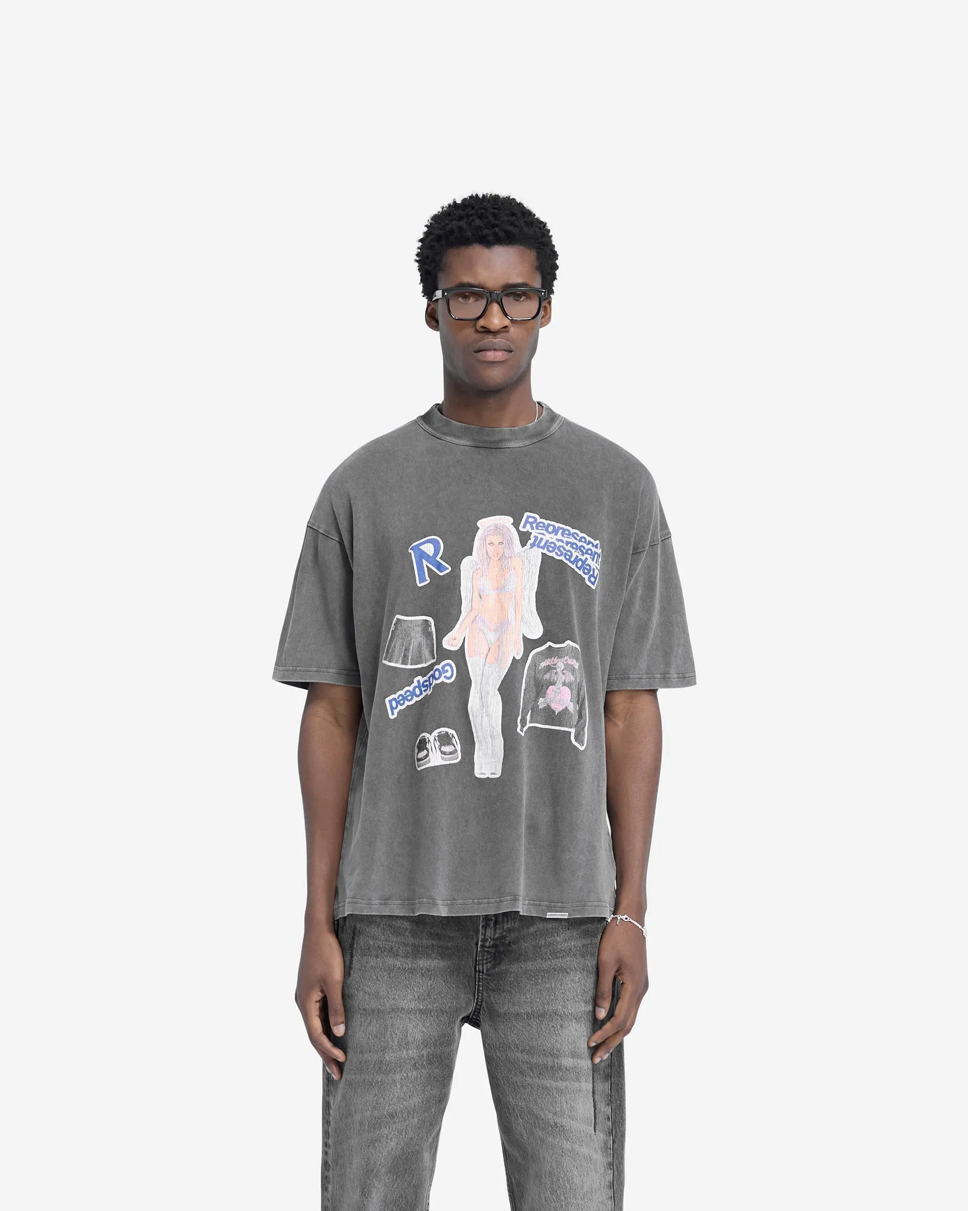 Question Your Innocence T-Shirt - Vintage Grey sold by Represent product image thumbnail 3