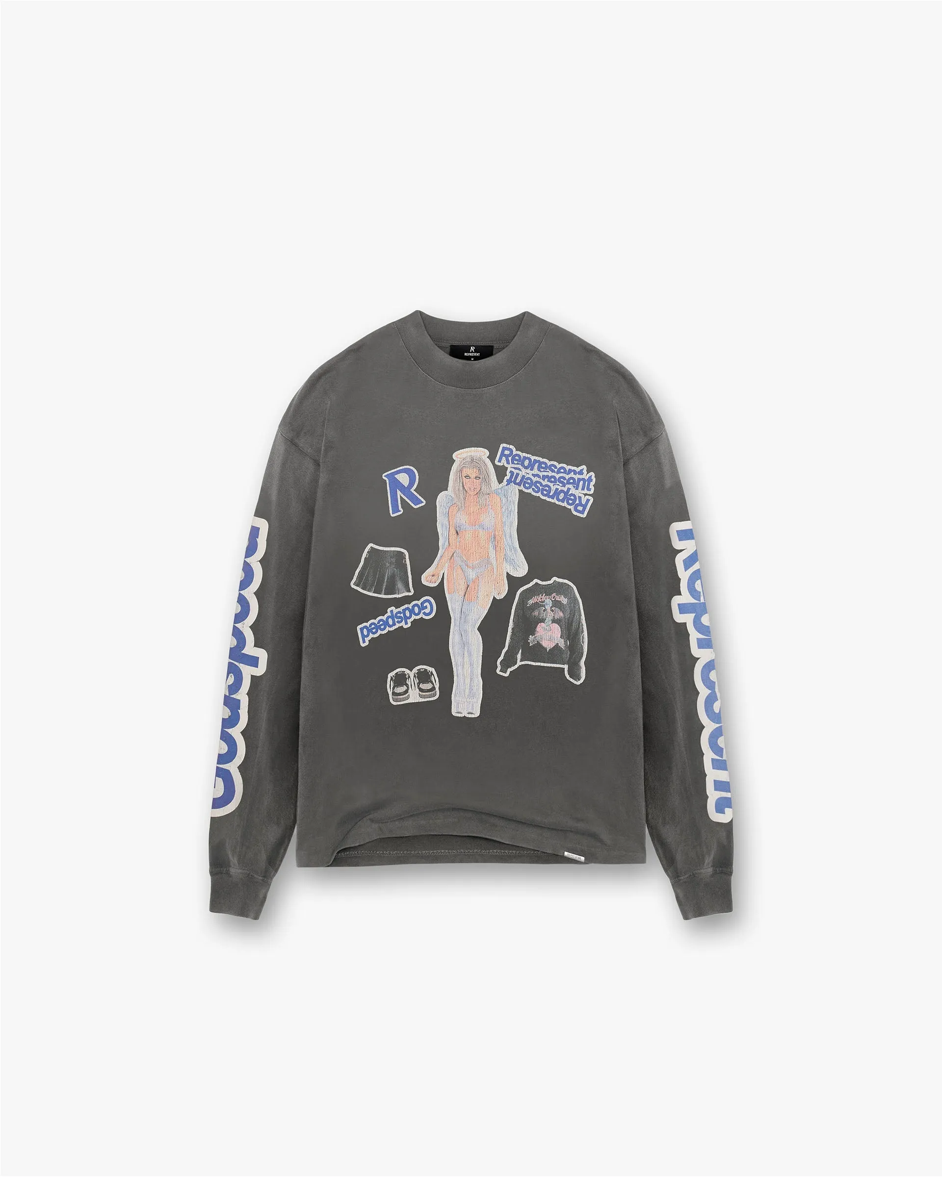 Question Your Innocence Long Sleeve T-Shirt - Vintage Grey sold by Represent