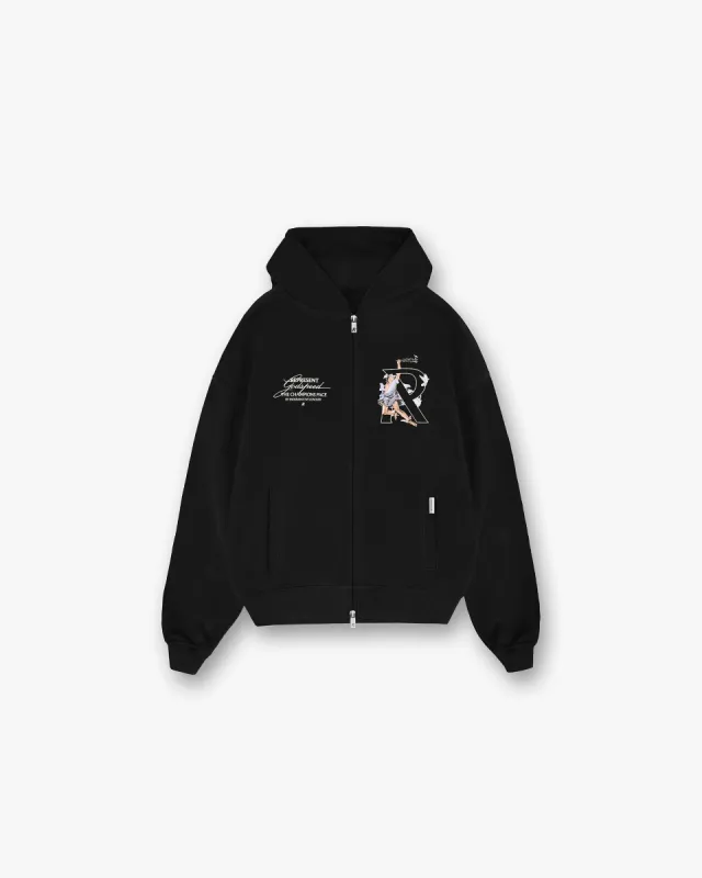 【TRAPSTAR LONDON】Script Hoodie Trapstar x Ed Hardy Script Hoodie - Black/Red | Parallel