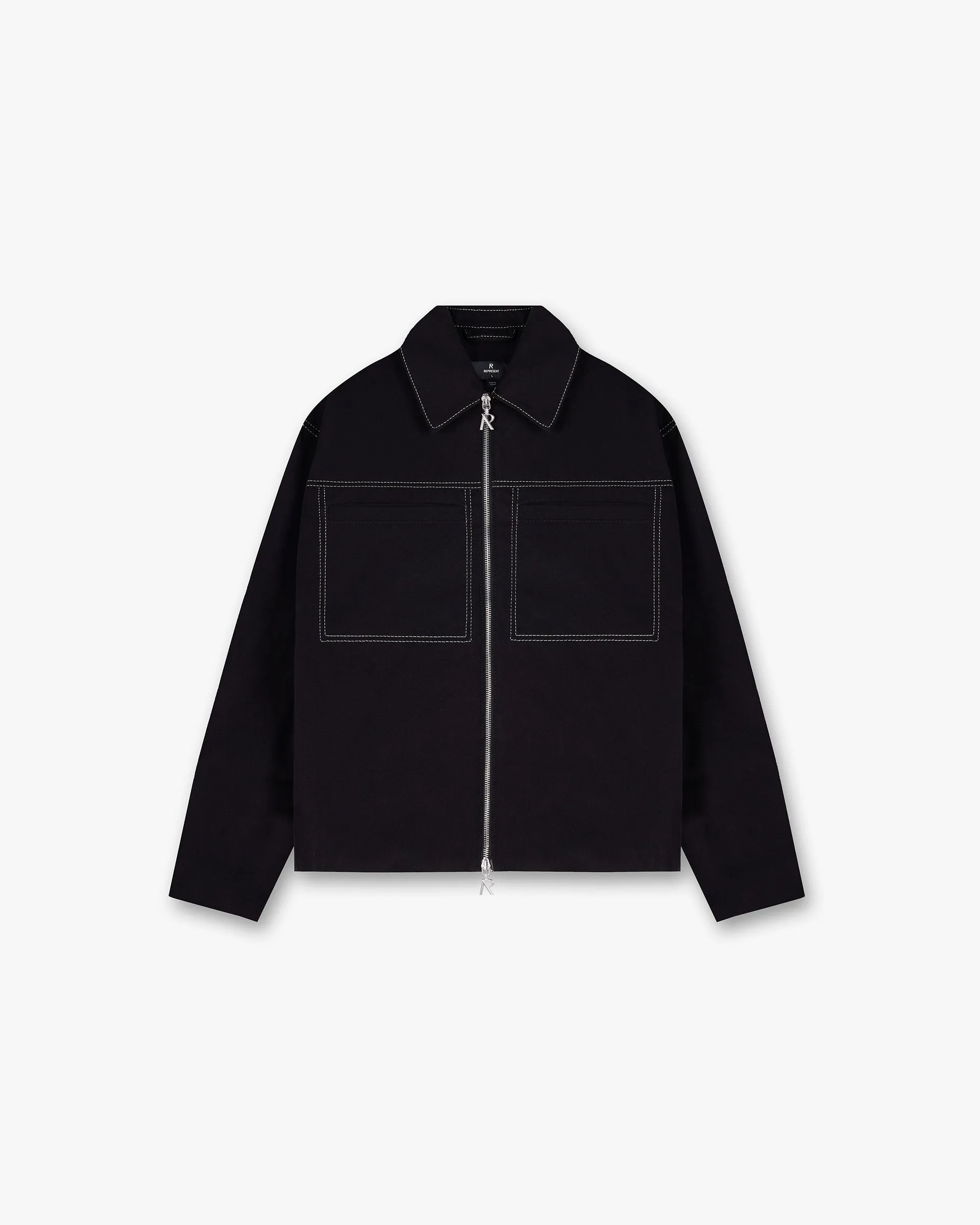 Contrast Stitch Smart Jacket - Jet Black sold by Represent