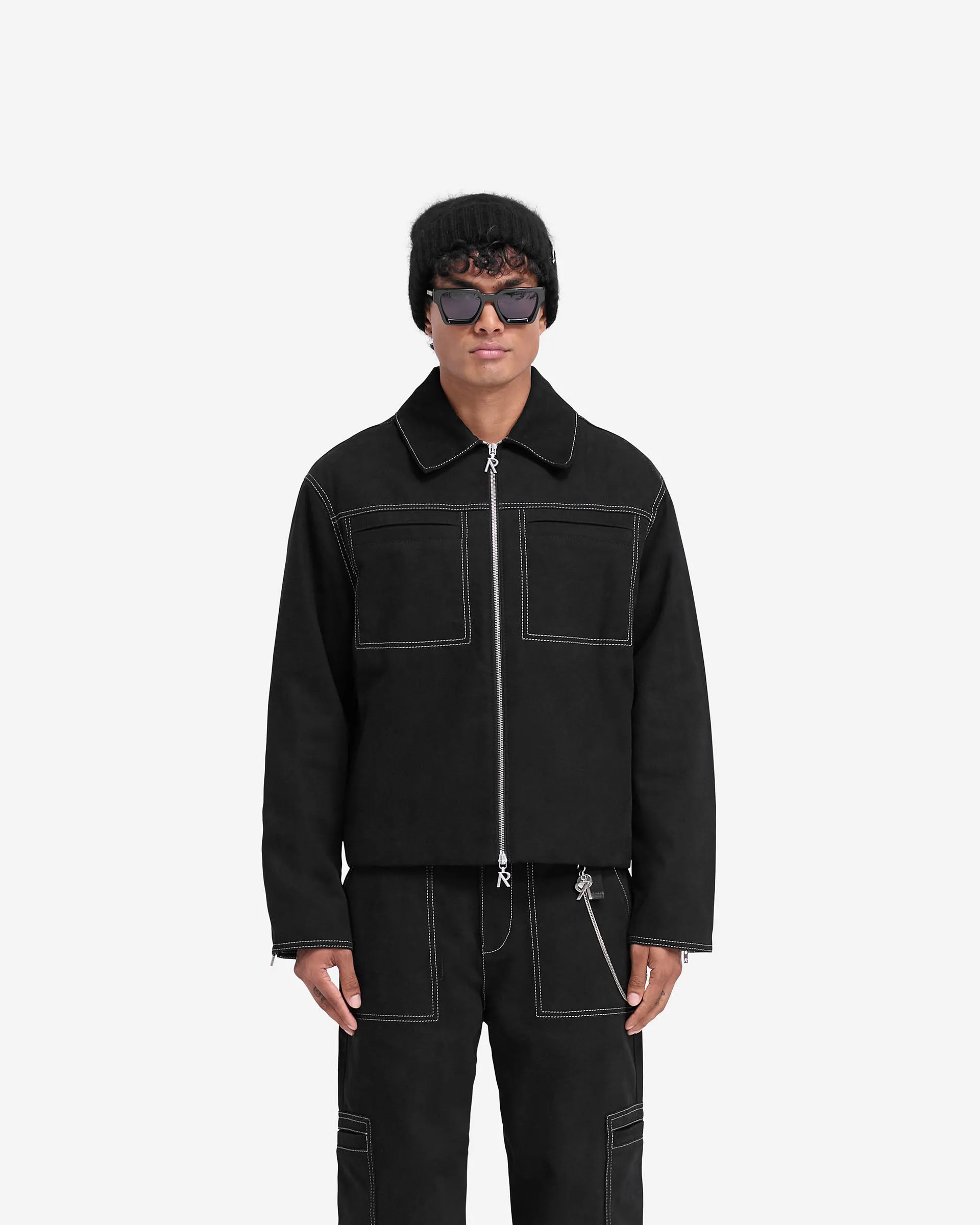 Contrast Stitch Smart Jacket - Jet Black sold by Represent product image thumbnail 3
