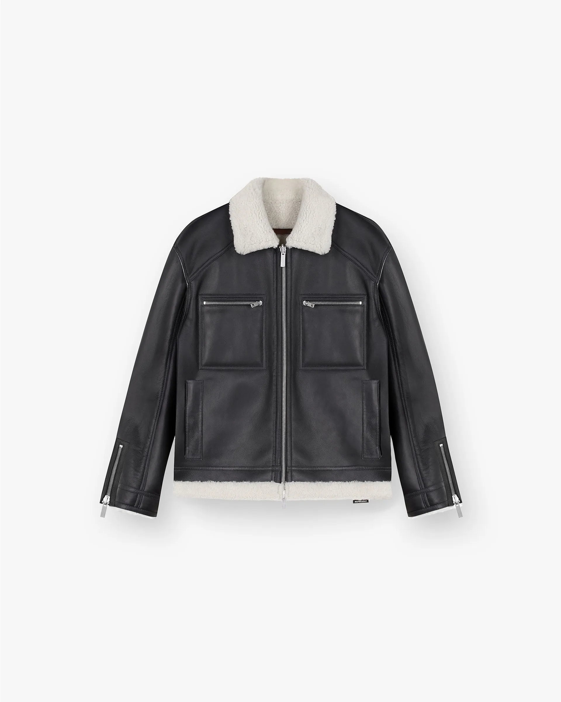Reversible Shearling Jacket - Black sold by Represent