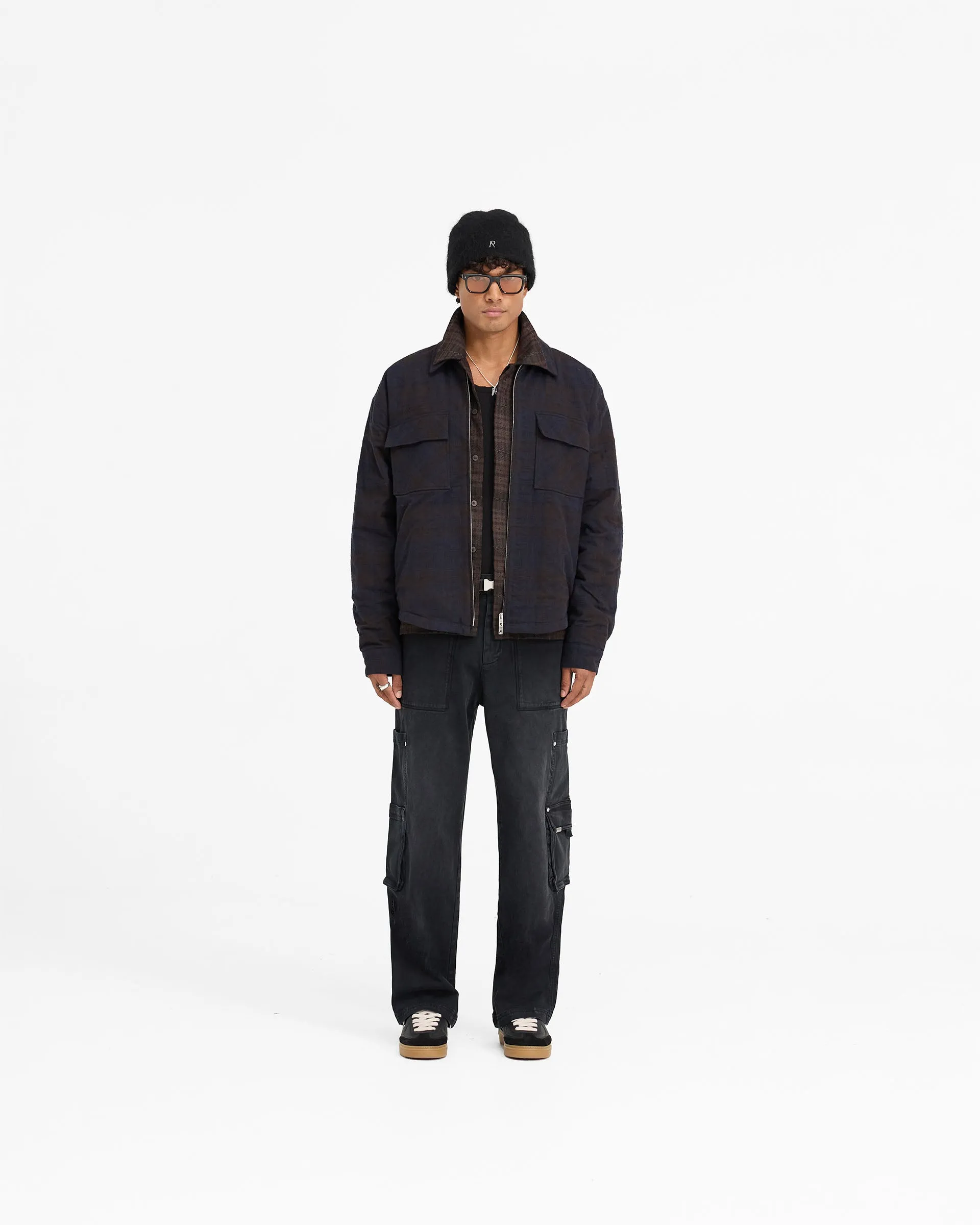 Wadded Zip Overshirt - Midnight Navy sold by Represent product image thumbnail 5