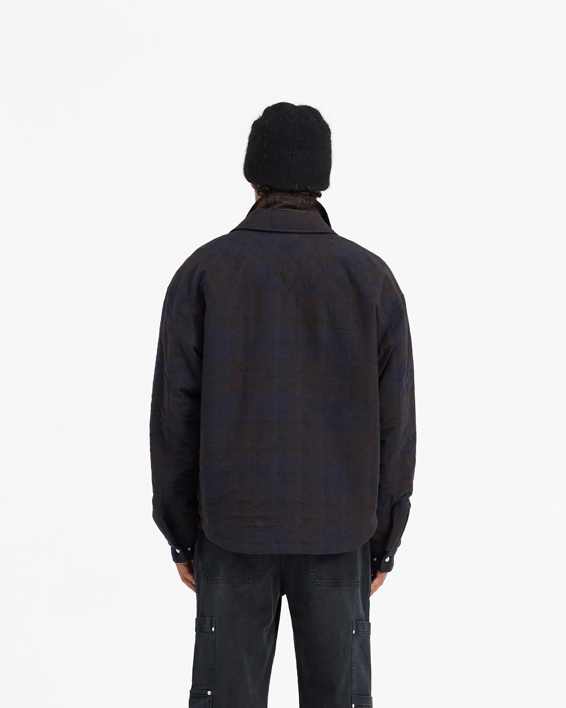 Wadded Zip Overshirt - Midnight Navy sold by Represent product image thumbnail 4