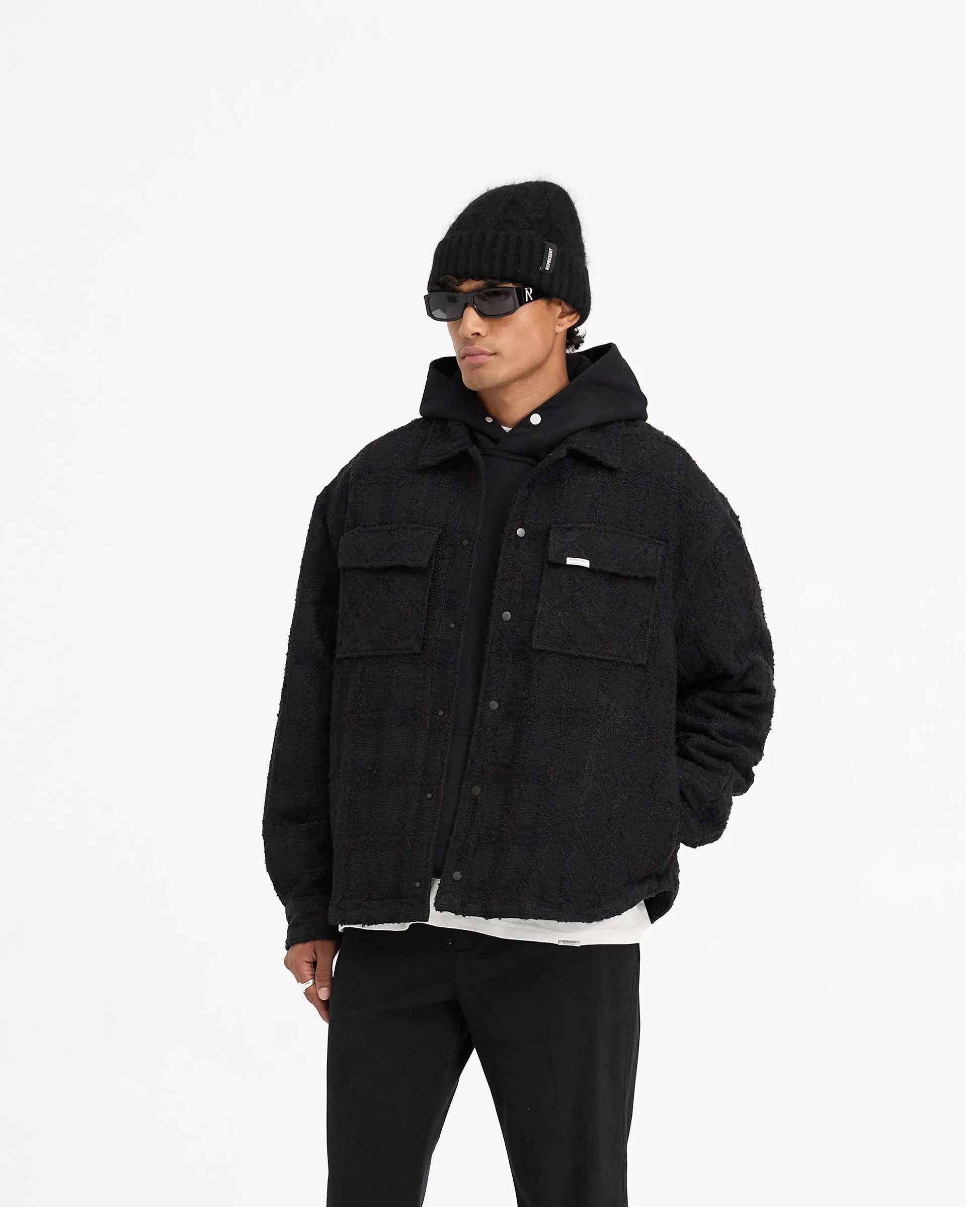 Wadded Overshirt - Black sold by Represent product image thumbnail 2