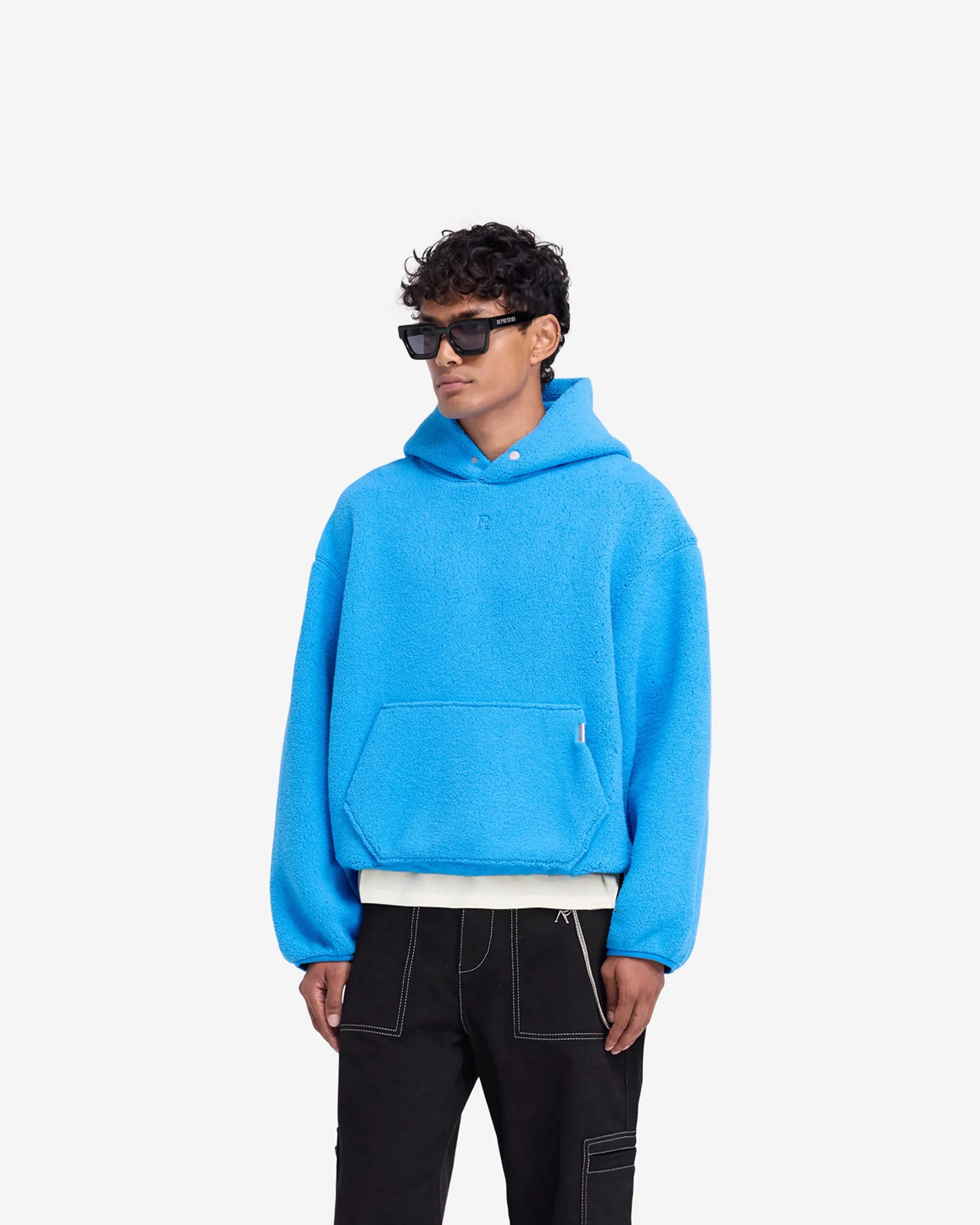 Fleece Oversized Hoodie - Electric Blue sold by Represent product image thumbnail 2