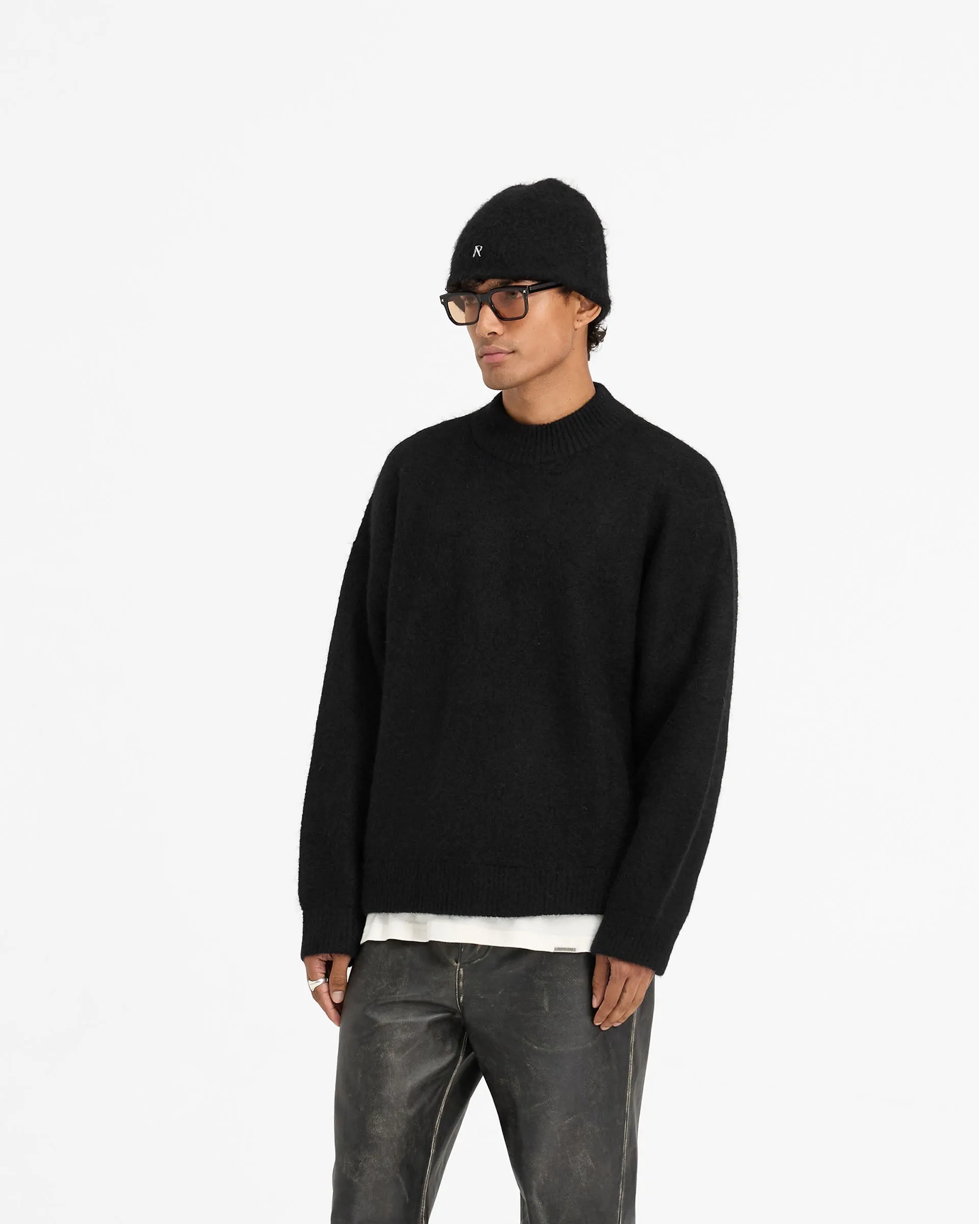 Alpaca Blend Sweater - Jet Black sold by Represent product image thumbnail 2
