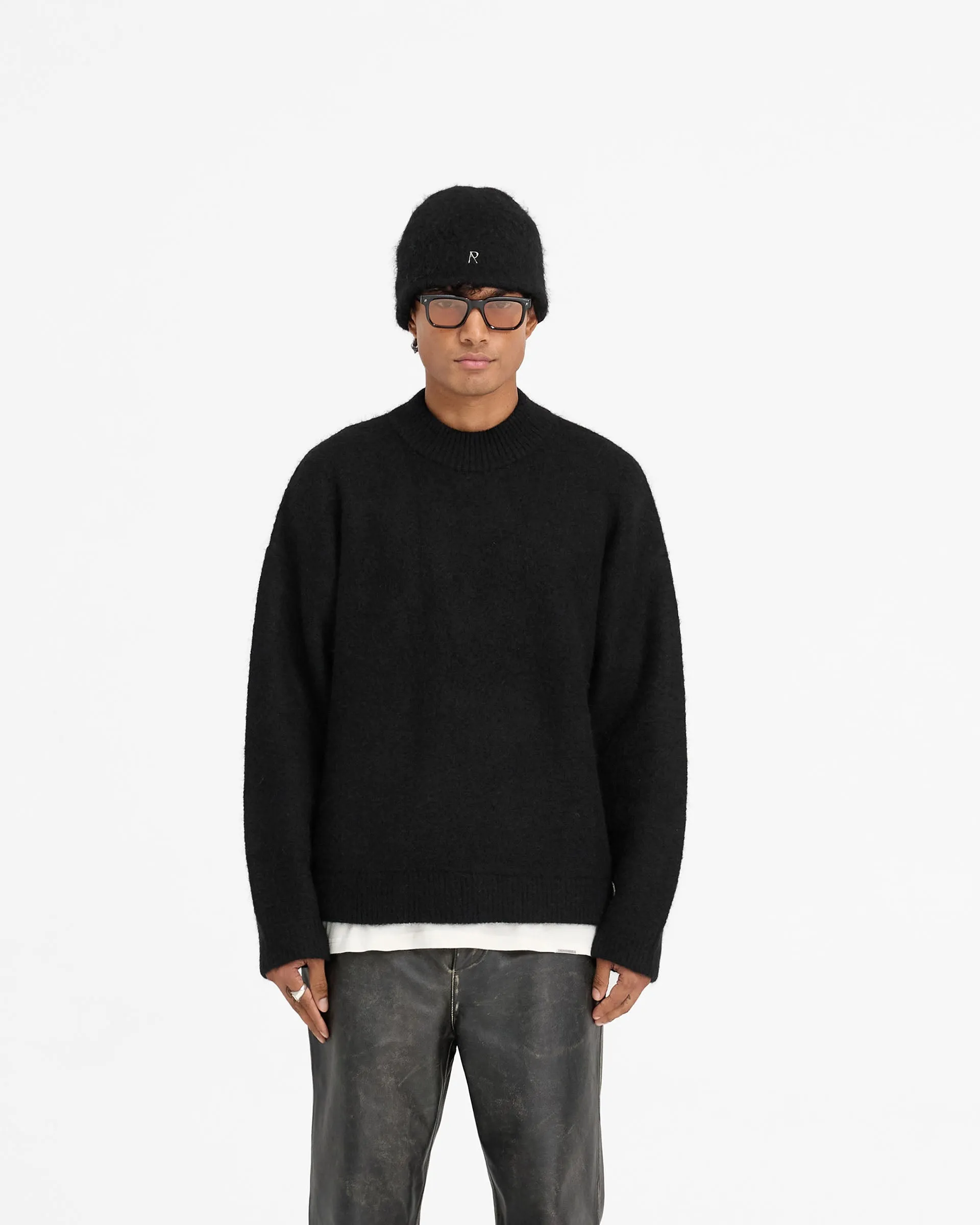 Alpaca Blend Sweater - Jet Black sold by Represent product image thumbnail 3