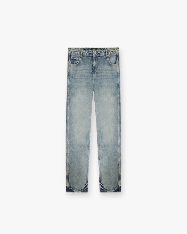 R2 Straight Leg Denim - Mid Blue made by Represent