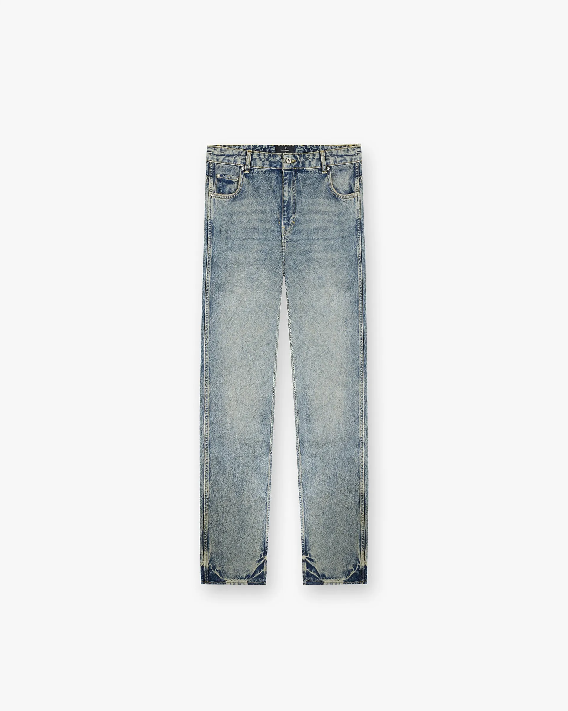 R2 Straight Leg Denim - Mid Blue sold by Represent