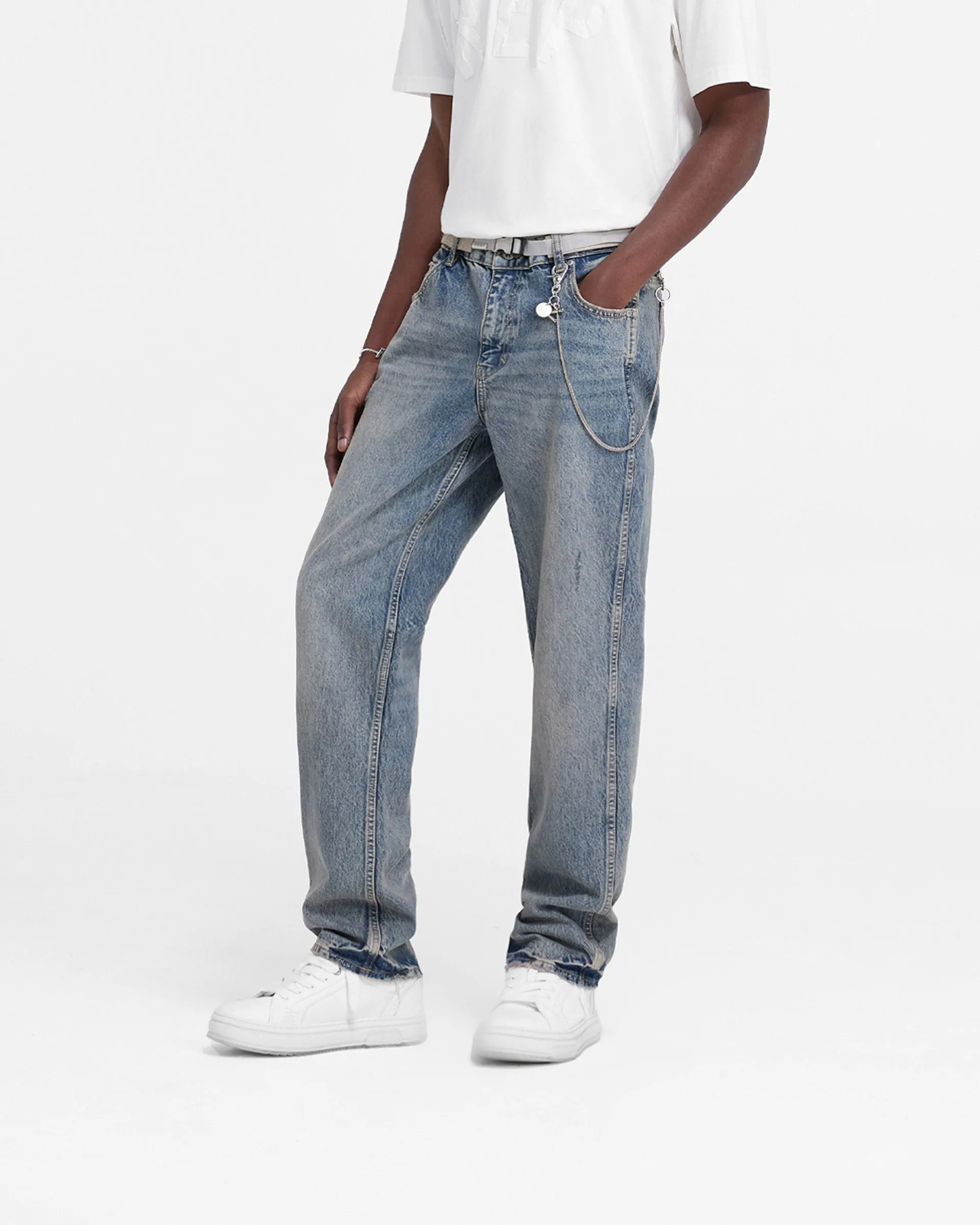R2 Straight Leg Denim - Mid Blue sold by Represent product image thumbnail 3