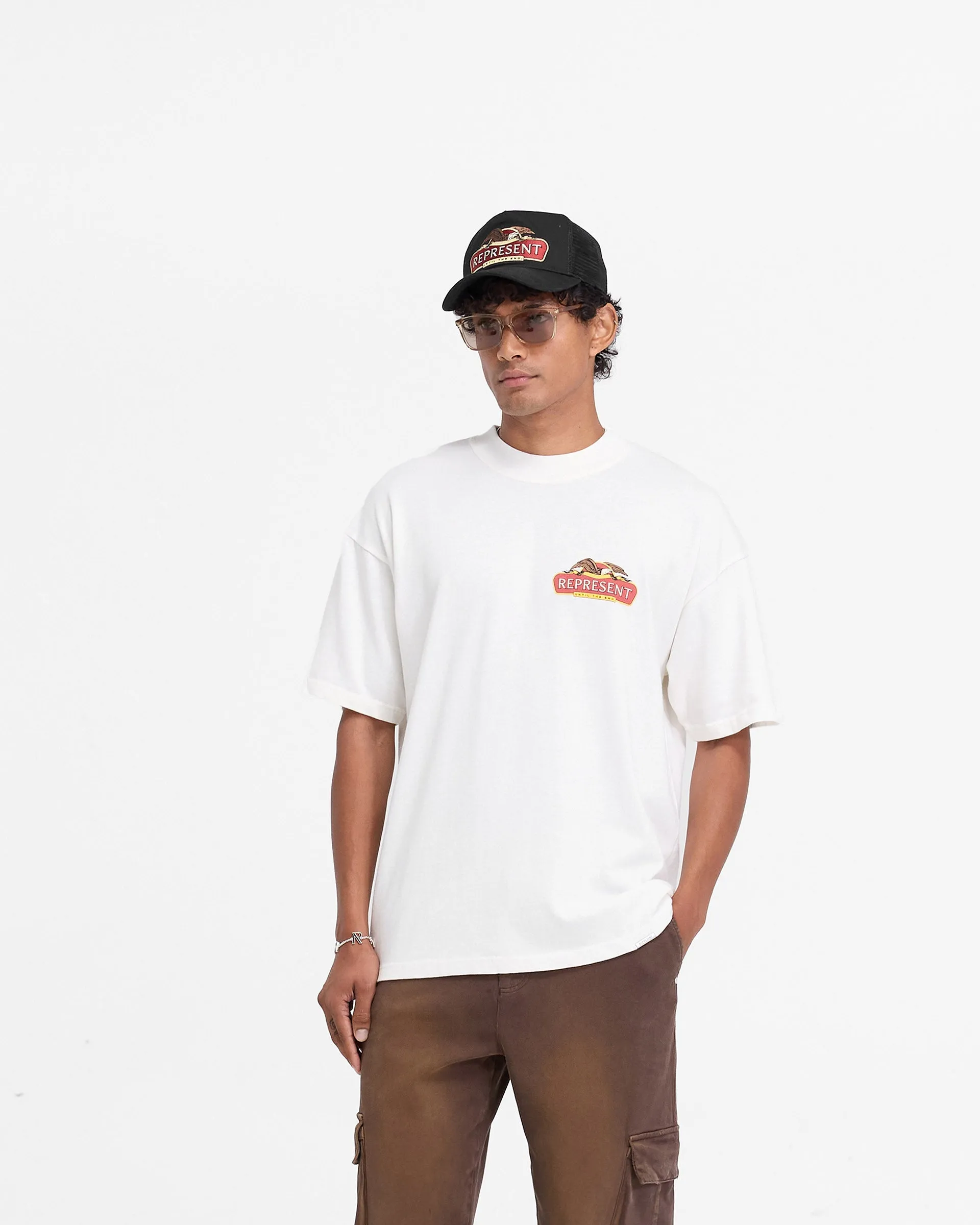 Represent X End Eagles T-Shirt - Flat White sold by Represent product image thumbnail 4
