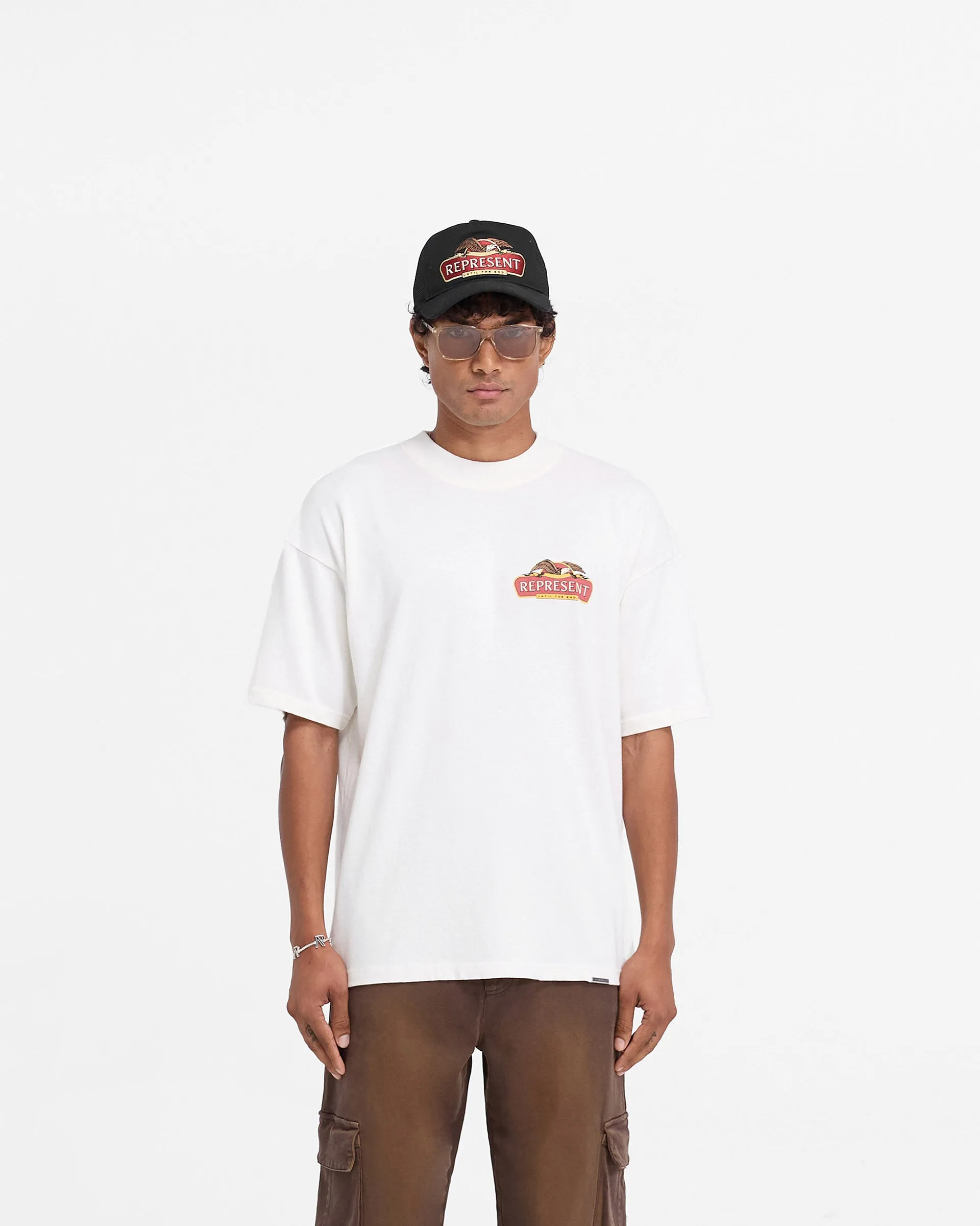 Represent X End Eagles T-Shirt - Flat White sold by Represent product image thumbnail 3