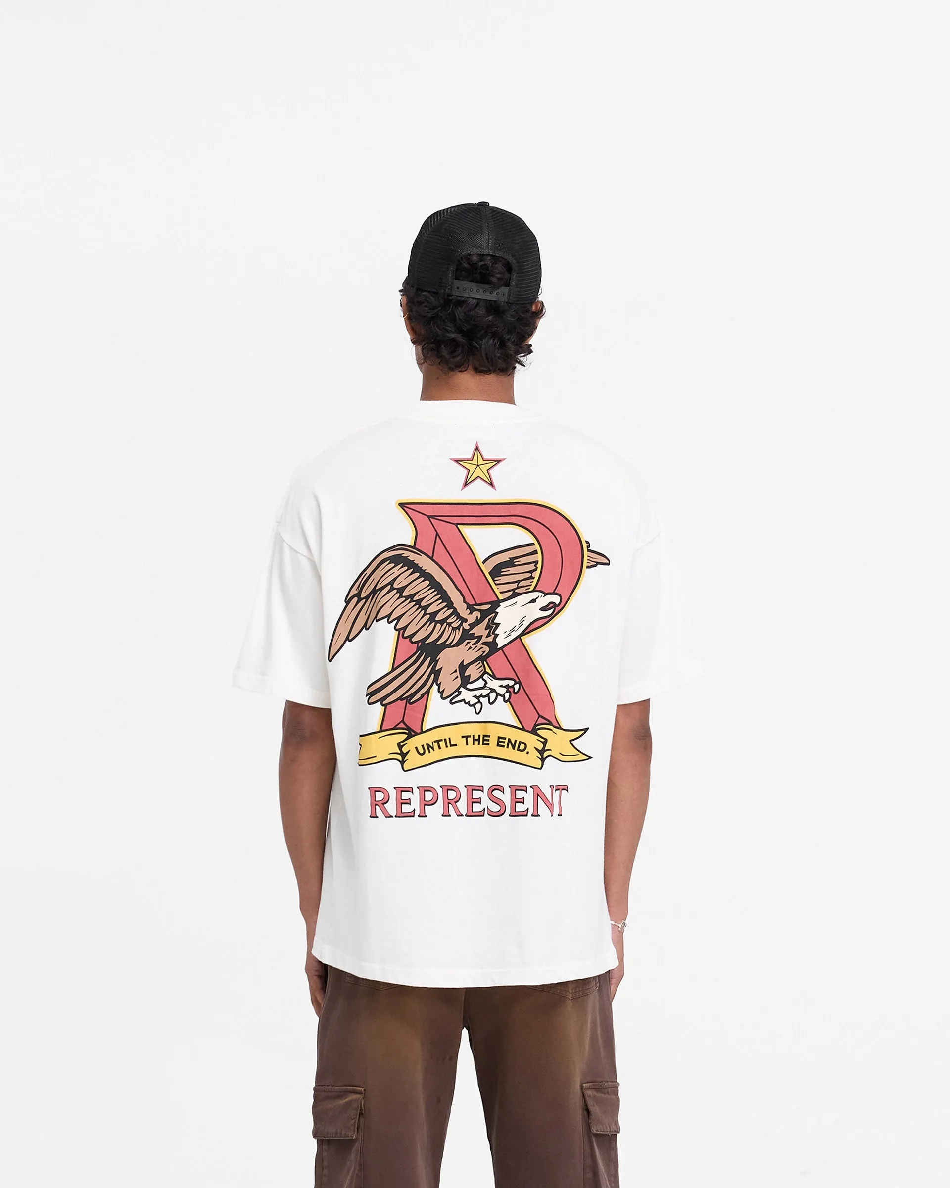 Represent X End Eagles T-Shirt - Flat White sold by Represent product image thumbnail 5
