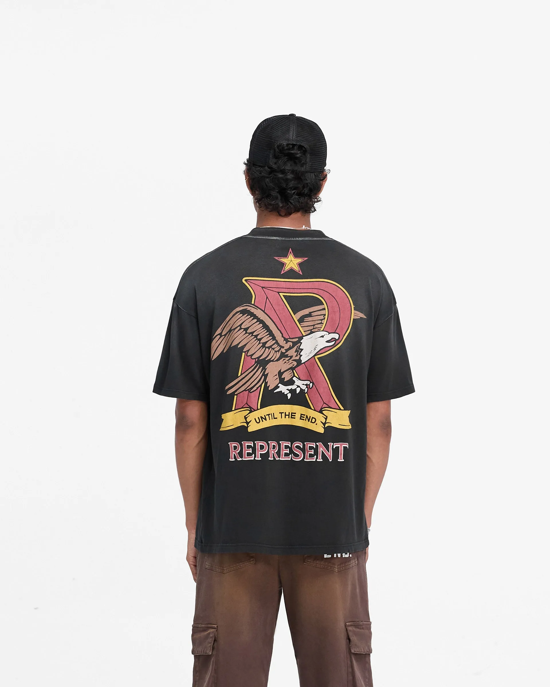 Represent X End Eagles T-Shirt - Stained Black sold by Represent product image thumbnail 5