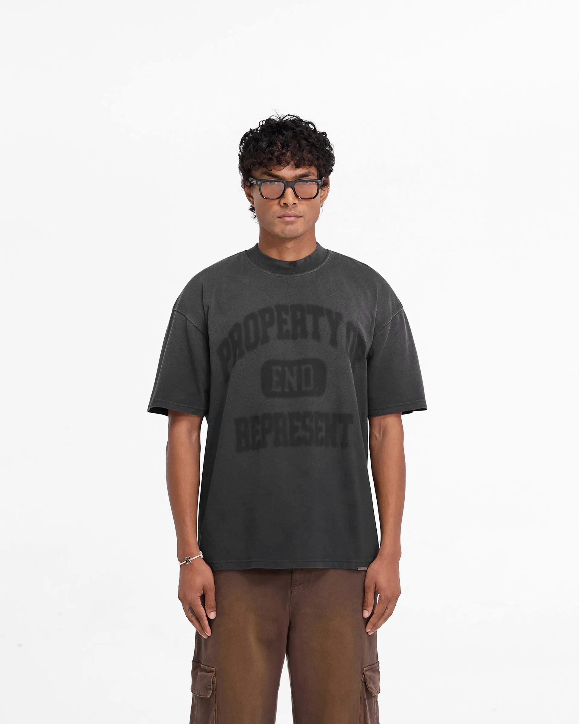 Represent X End Property Of T-Shirt - Stained Black sold by Represent product image thumbnail 3