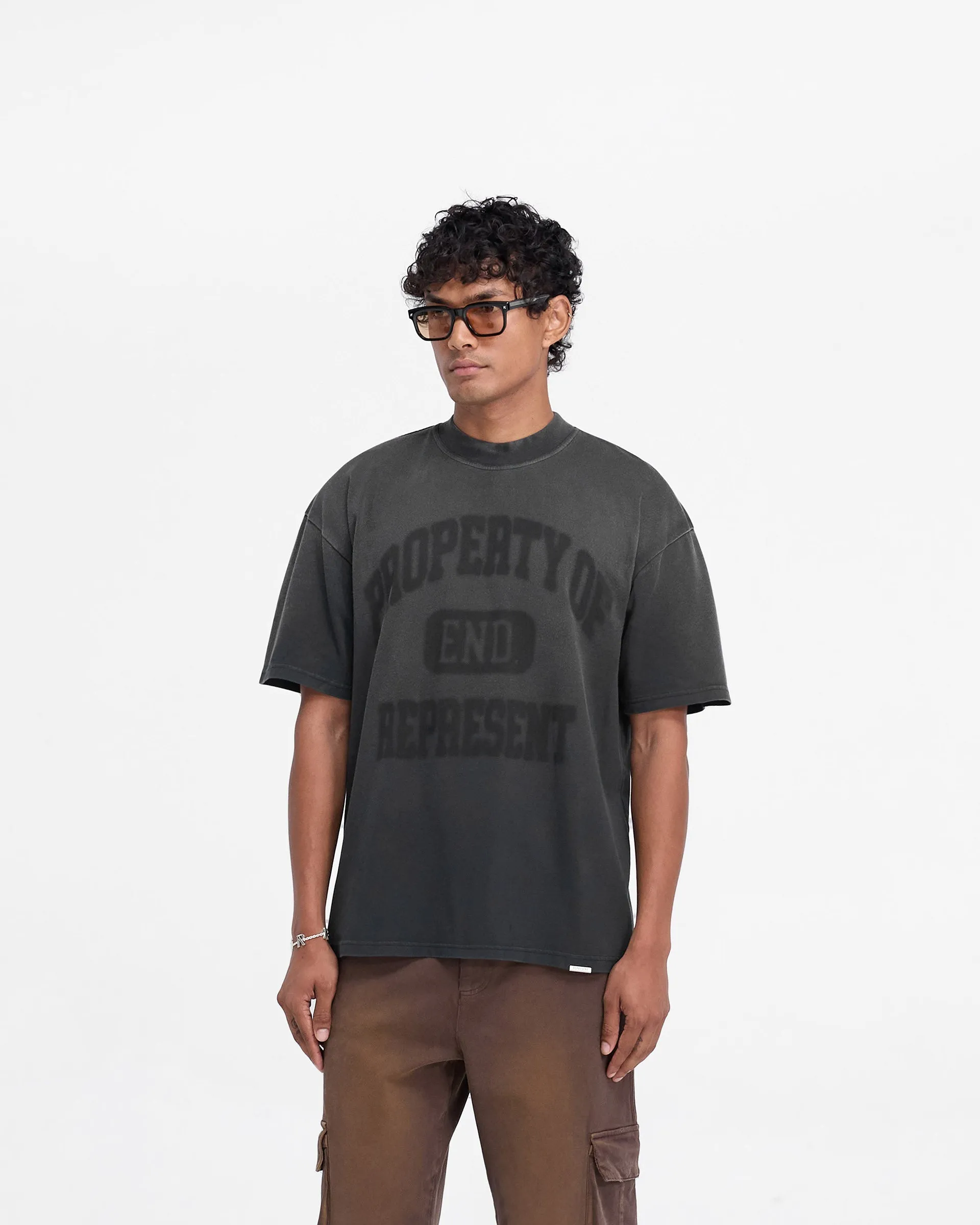 Represent X End Property Of T-Shirt - Stained Black sold by Represent product image thumbnail 2