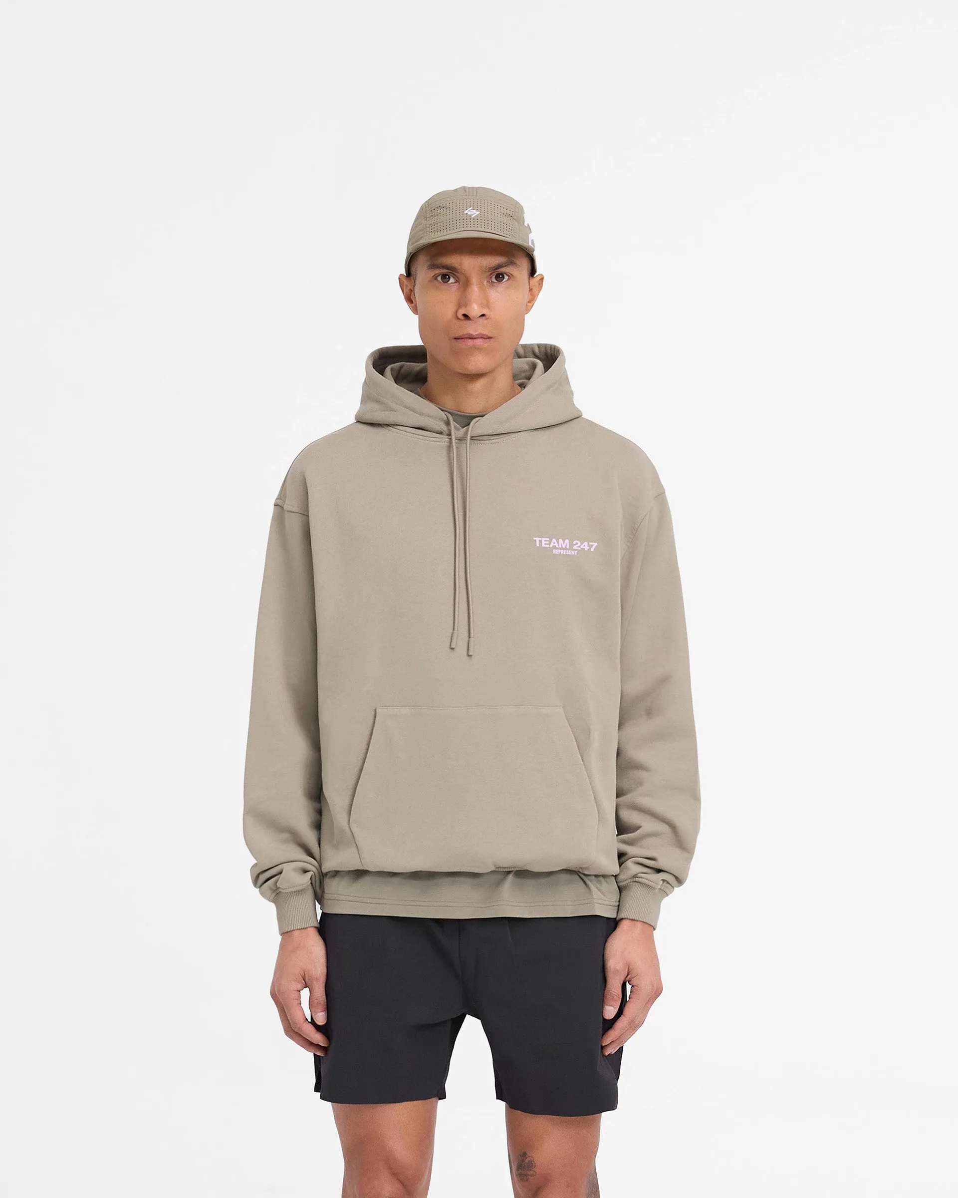 Team 247 Oversized Hoodie - Khaki Lilac sold by Represent product image thumbnail 3