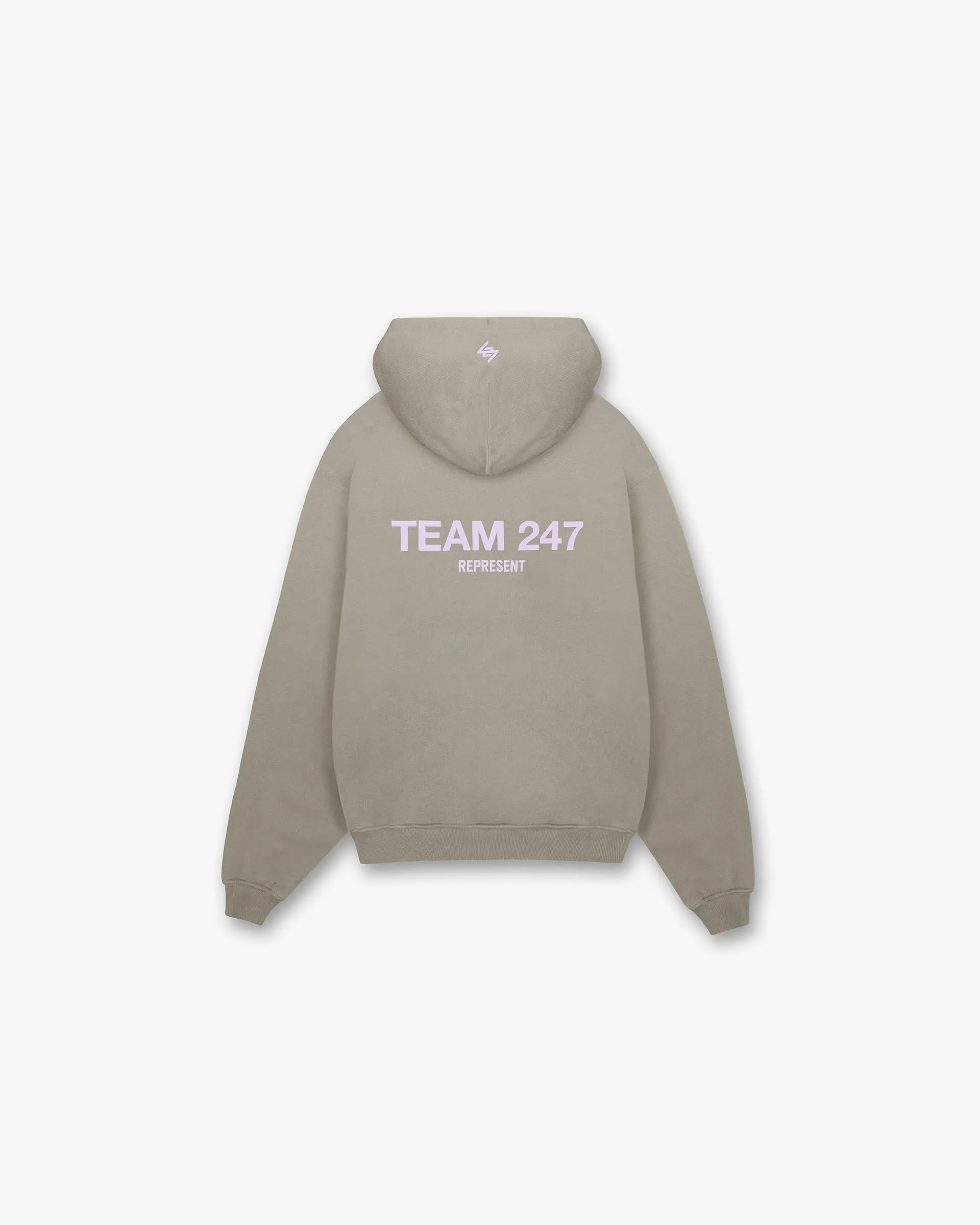 Team 247 Oversized Hoodie - Khaki Lilac sold by Represent product image thumbnail 2