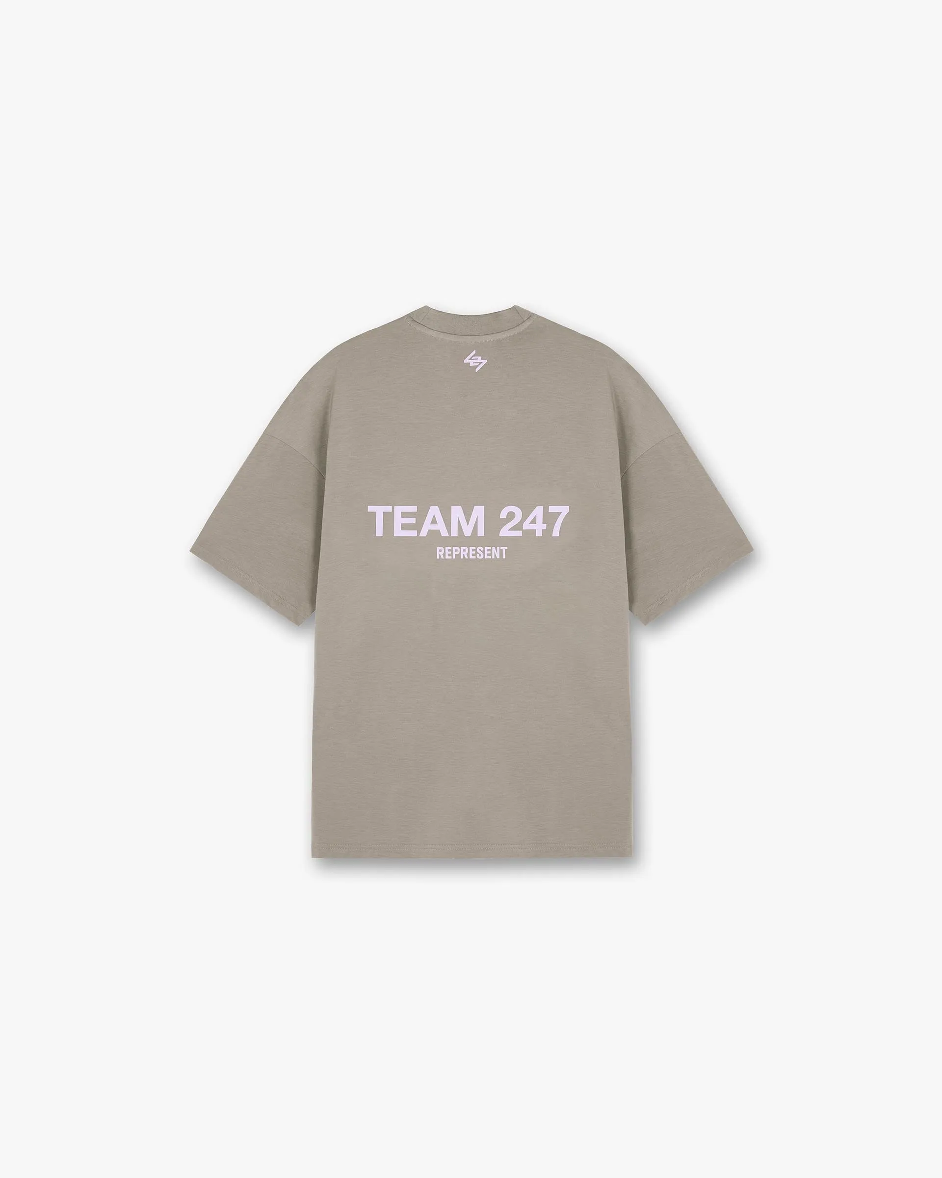Team 247 Oversized T-Shirt - Khaki Lilac sold by Represent product image thumbnail 2