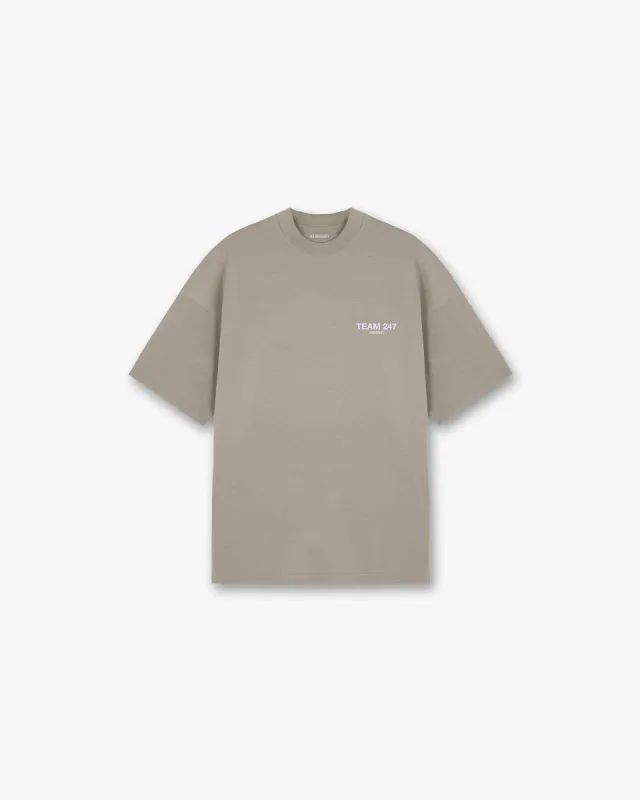 Team 247 Oversized T-Shirt - Khaki Lilac sold by Represent