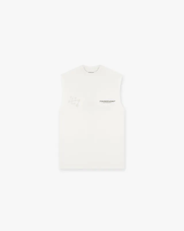 247 Future Terrains Oversized Tank - Flat White sold by Represent