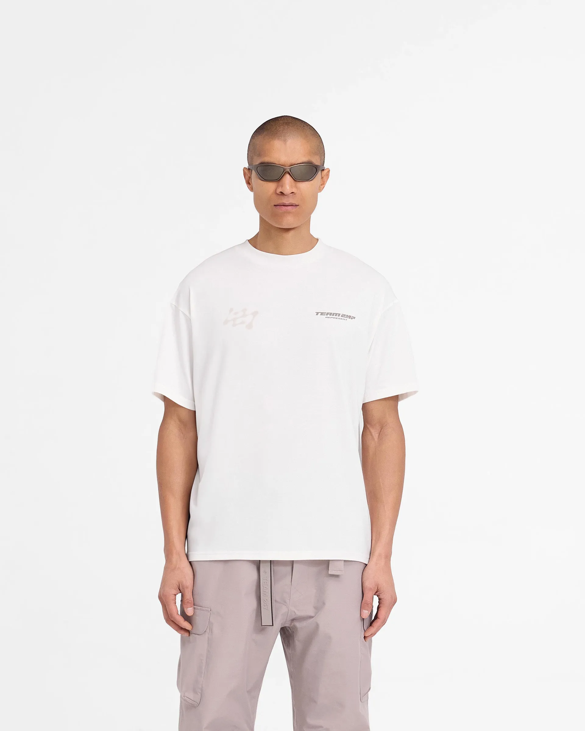 247 Future Terrains Oversized T-Shirt - Flat White sold by Represent product image thumbnail 3